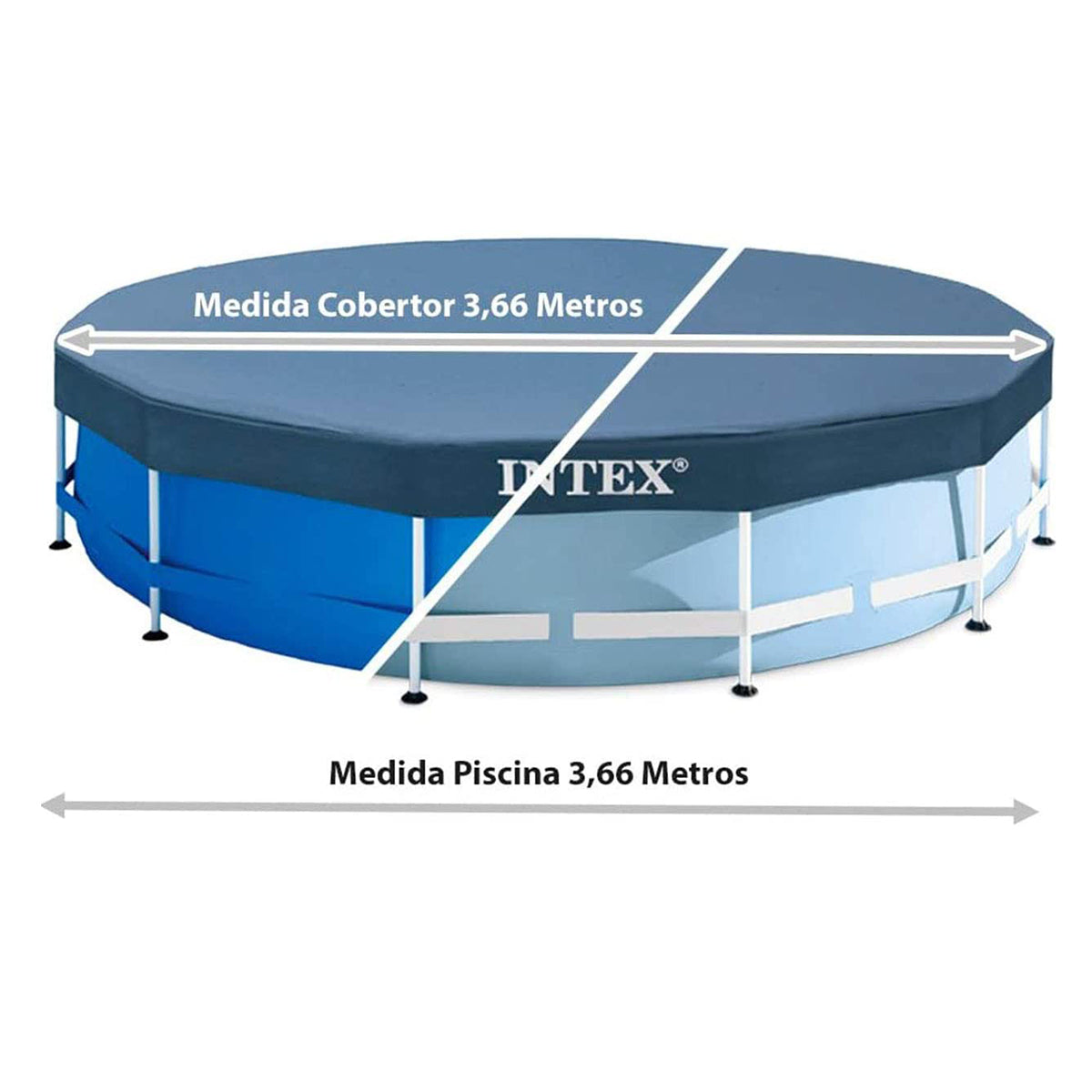 Intex Metal Pool Cover 366cm