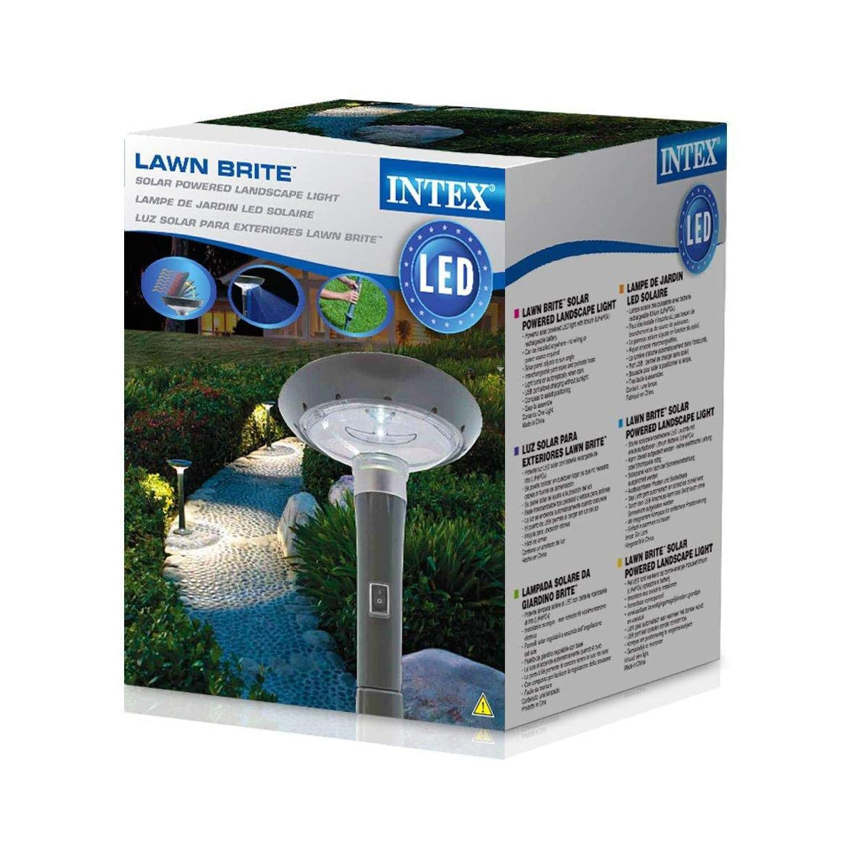 Intex Solar Landscape Light with Solar Panel 4-5 hours of Playtime 28689