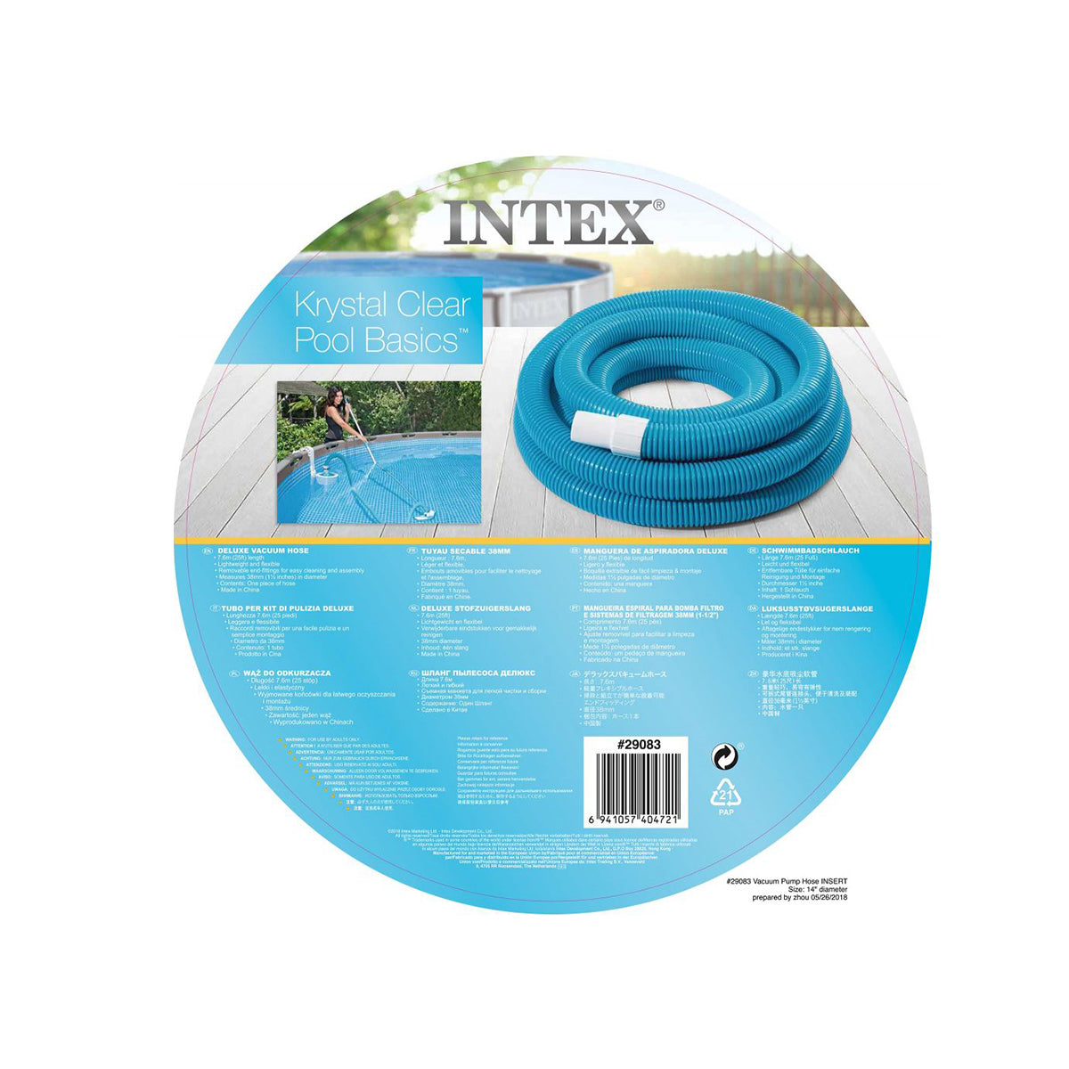 Intex Vacuum Hose 7.5 meters 29083