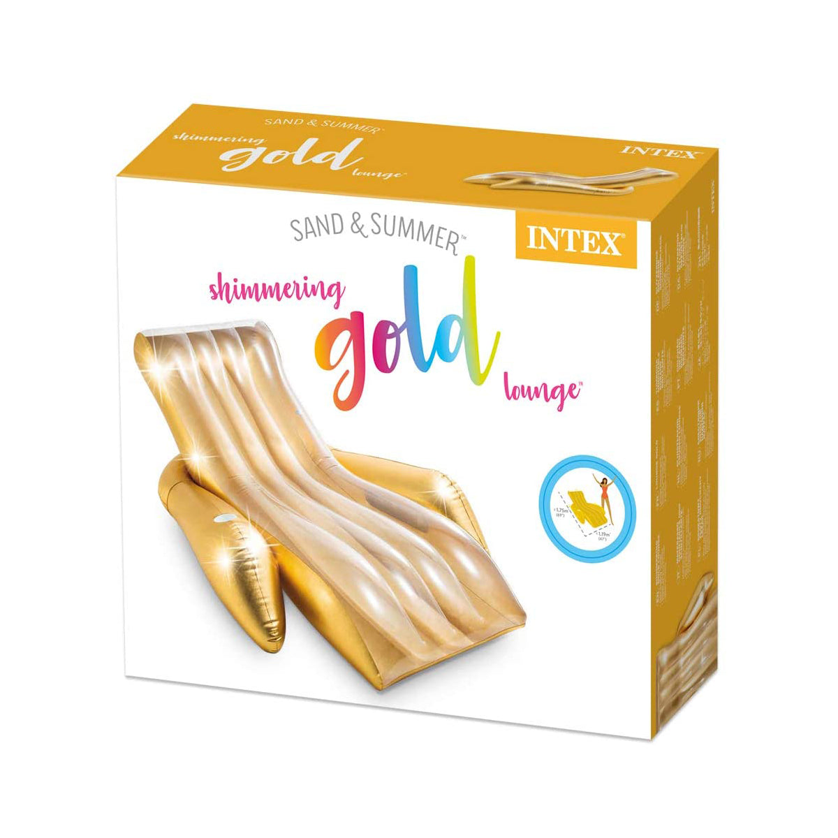 Intex Shimmering Gold Float Lounge