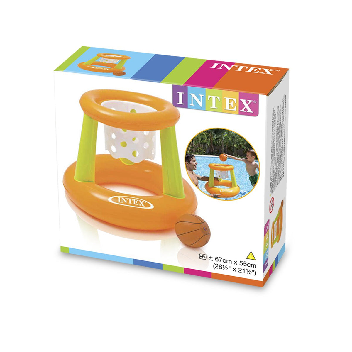 Intex Water Basketball Game Set with Floating Basketball Hoop