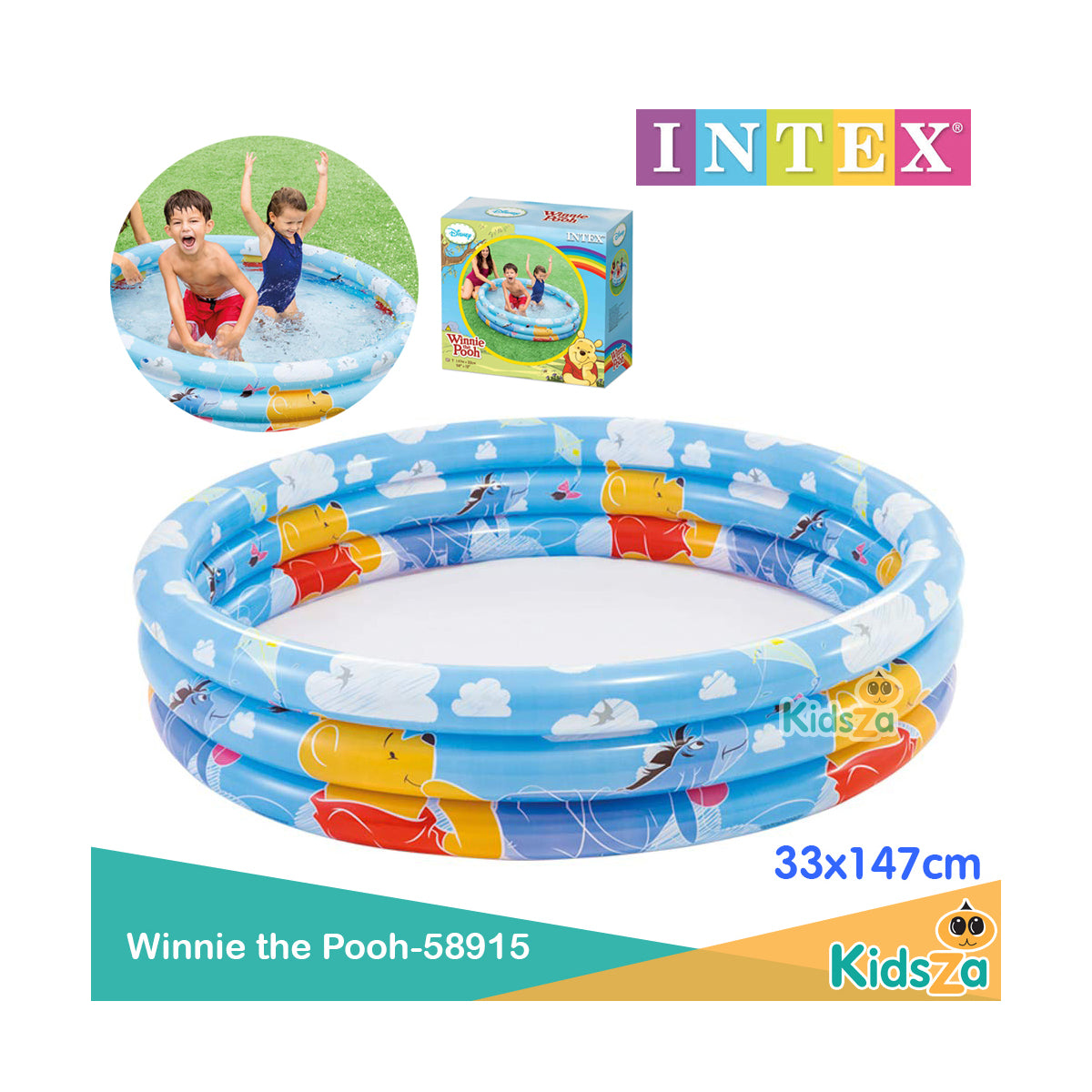 Intex Winnie The Pooh Three Ring Pool 147cm*33cm