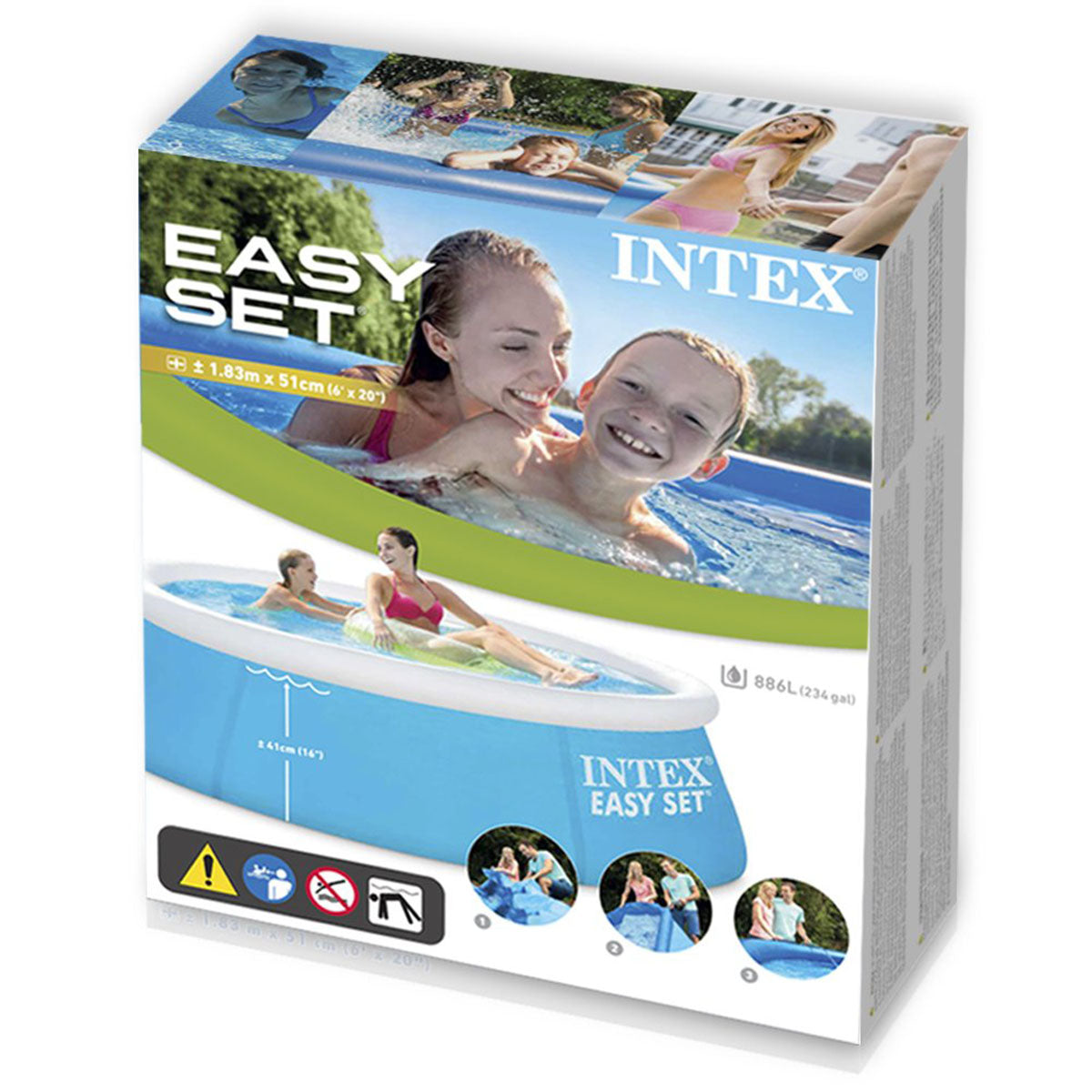 Intex Easy Set Pool W/O Pump(6Ft)-(183X51)