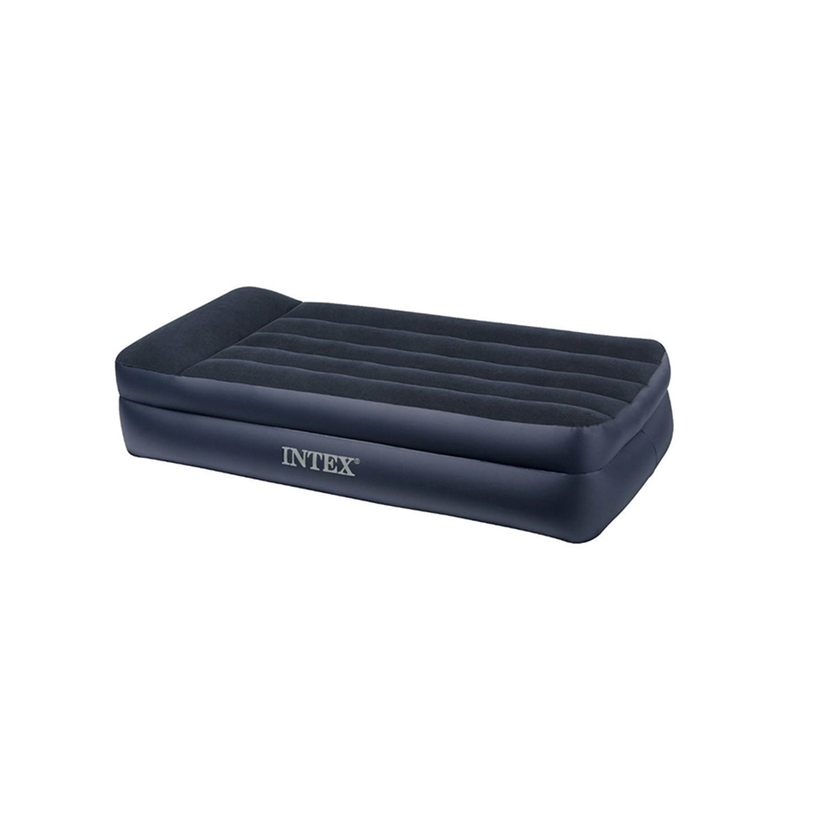 Intex Inflatable Pillow Rest Raised Twin Airbed Black