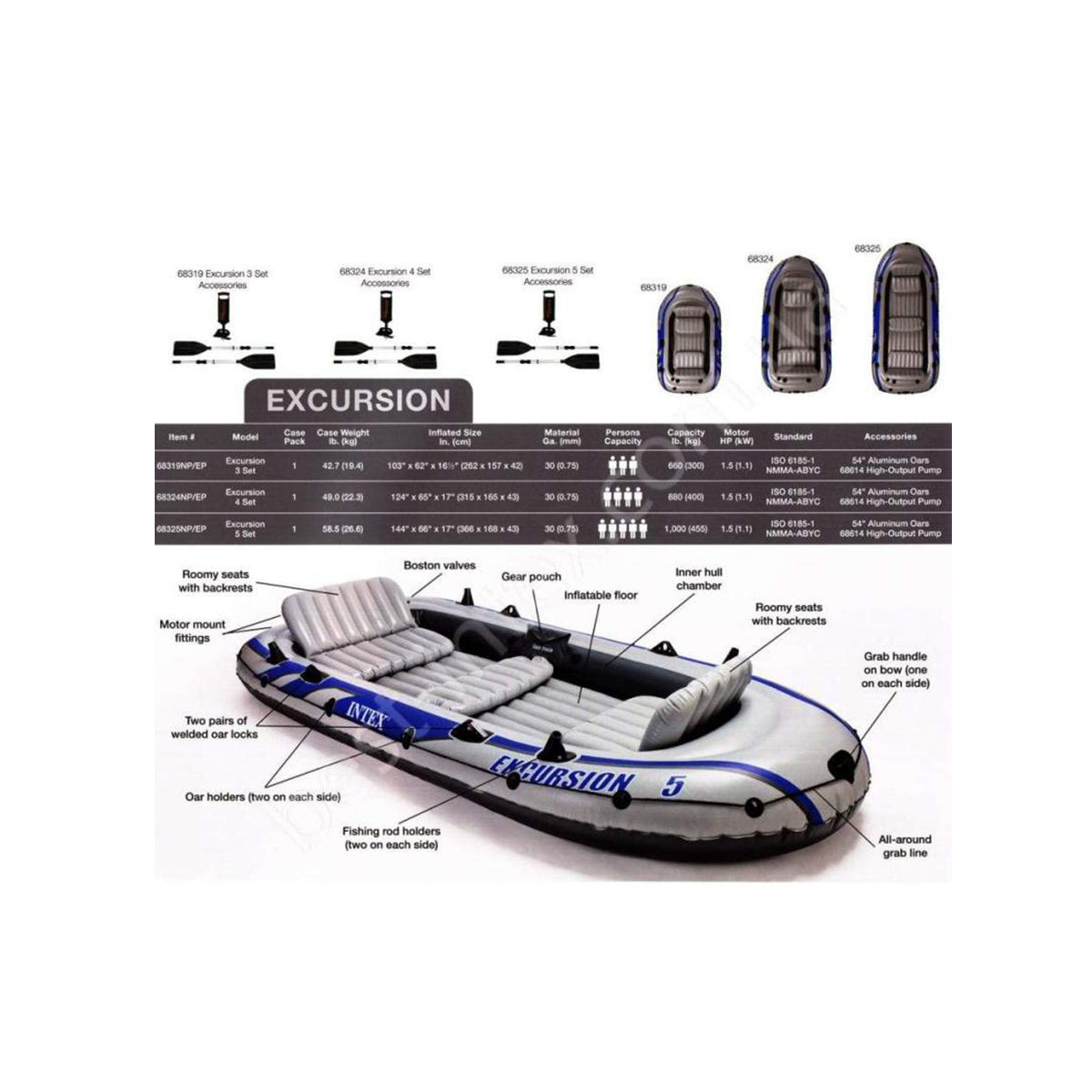 Intex Excursion 4 Set Boat