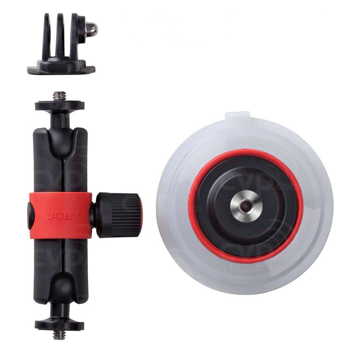 Joby Suction Cup & Locking Arm (Black/Red)