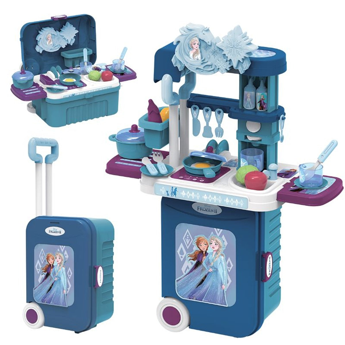 JAKKS FROZEN2-KITCHEN-TROLLEY-CASE-3IN1