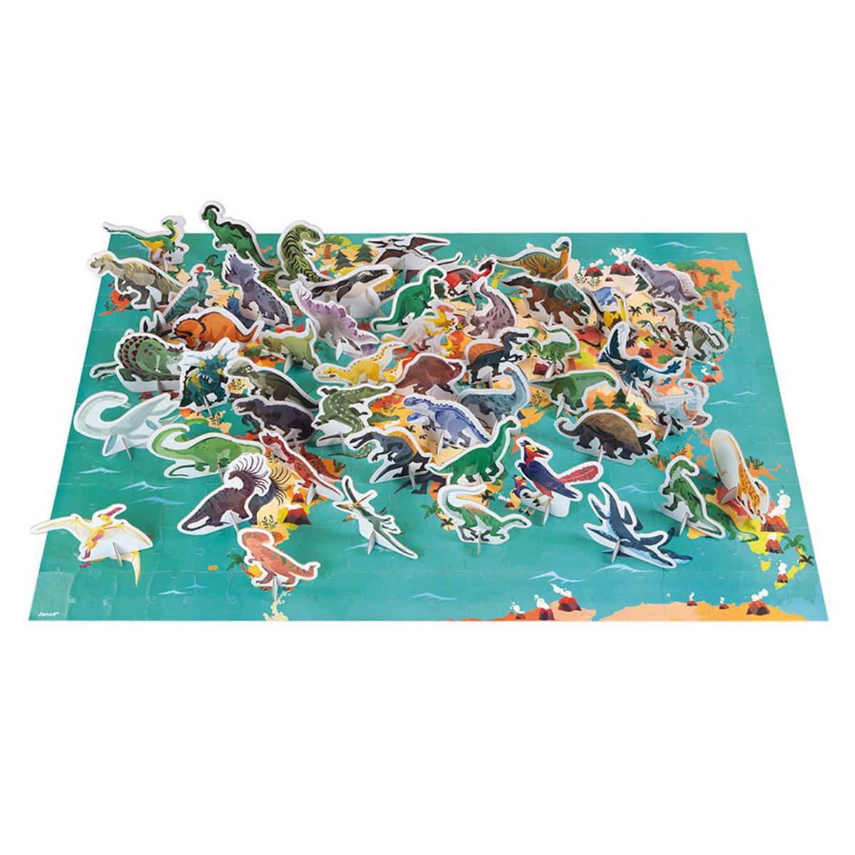 Jurato Janod - Puzzle Educational Dinosaur 200Pcs