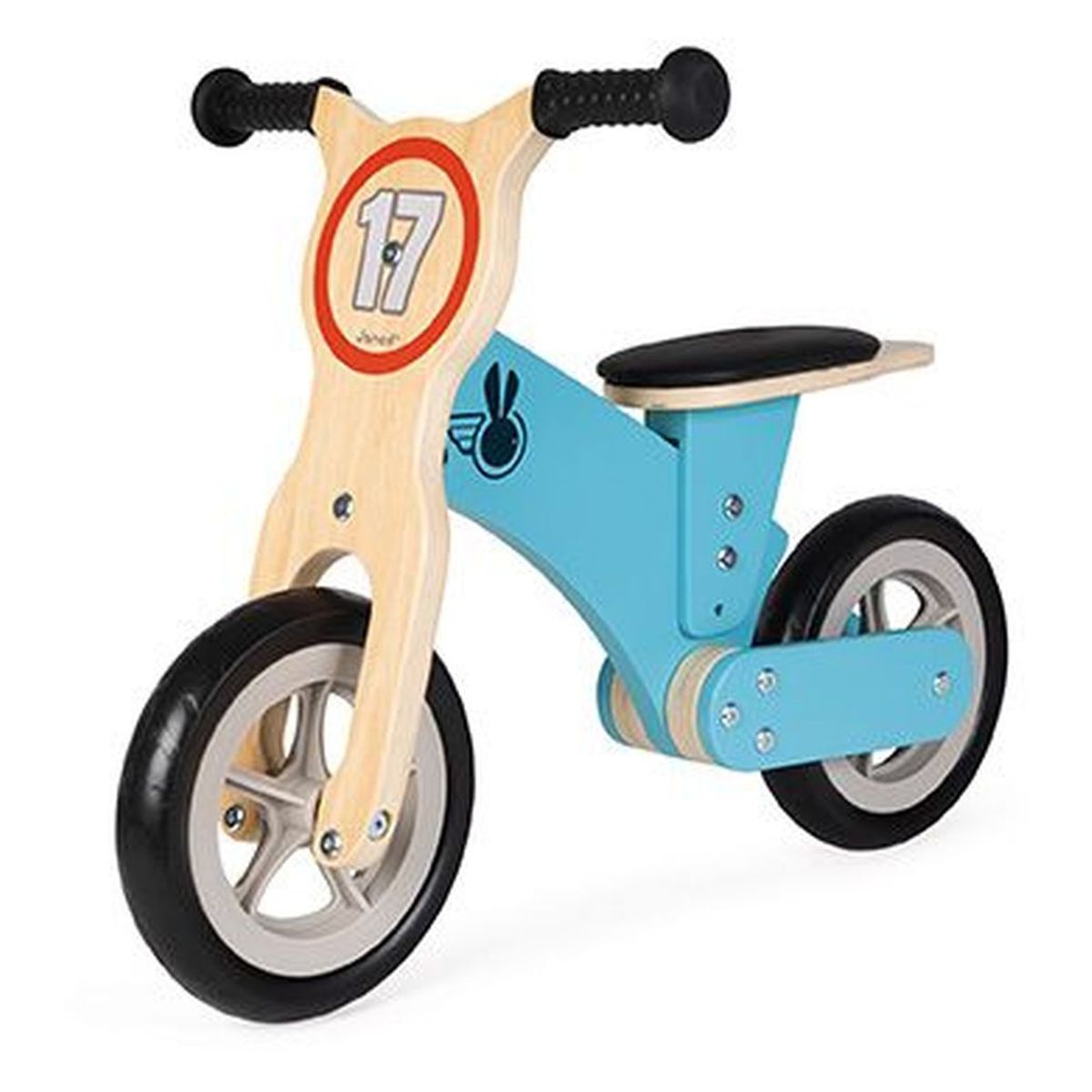 Jurato Janod - Wooden Bikloon Little Racer Balance Bike - Blue