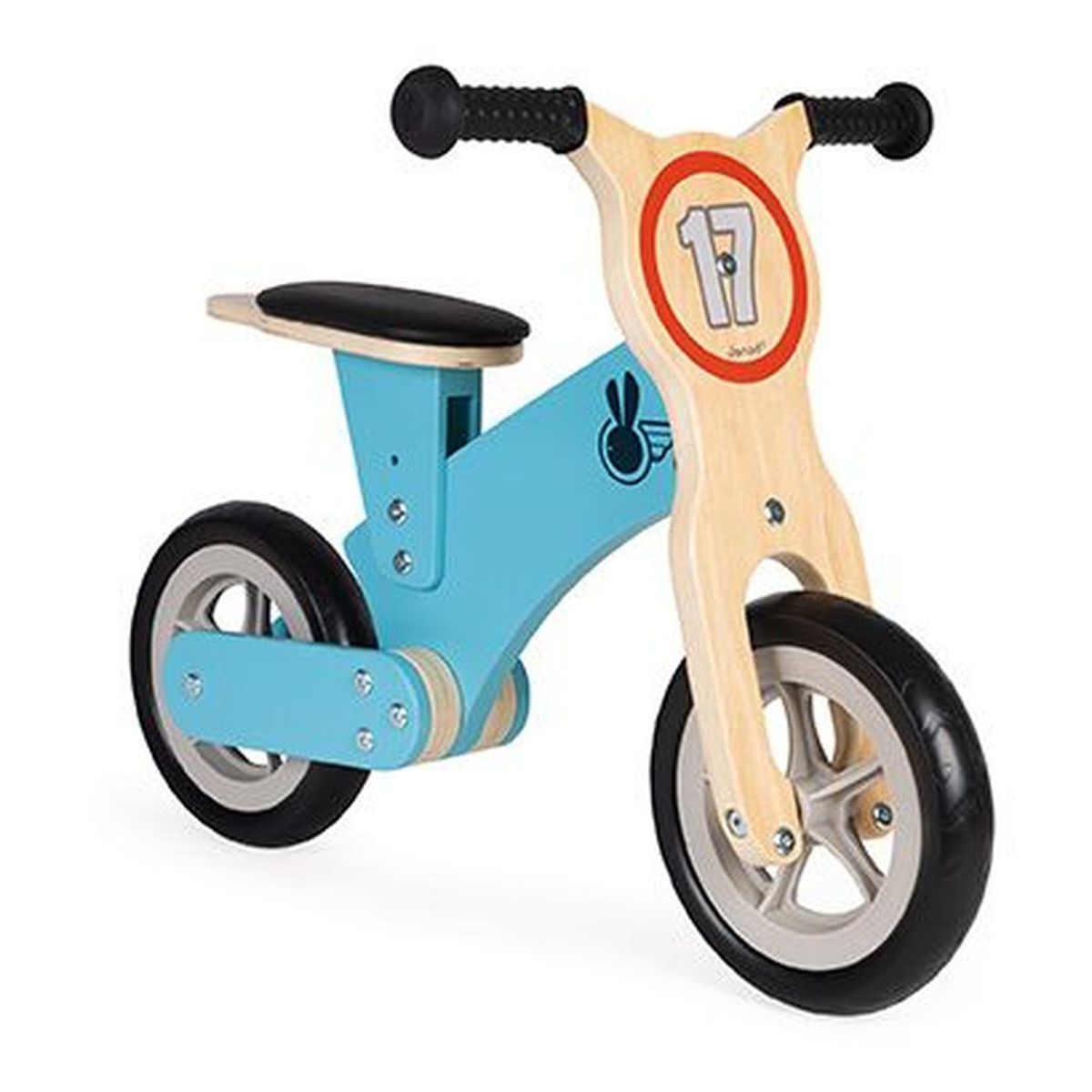 Jurato Janod - Wooden Bikloon Little Racer Balance Bike - Blue