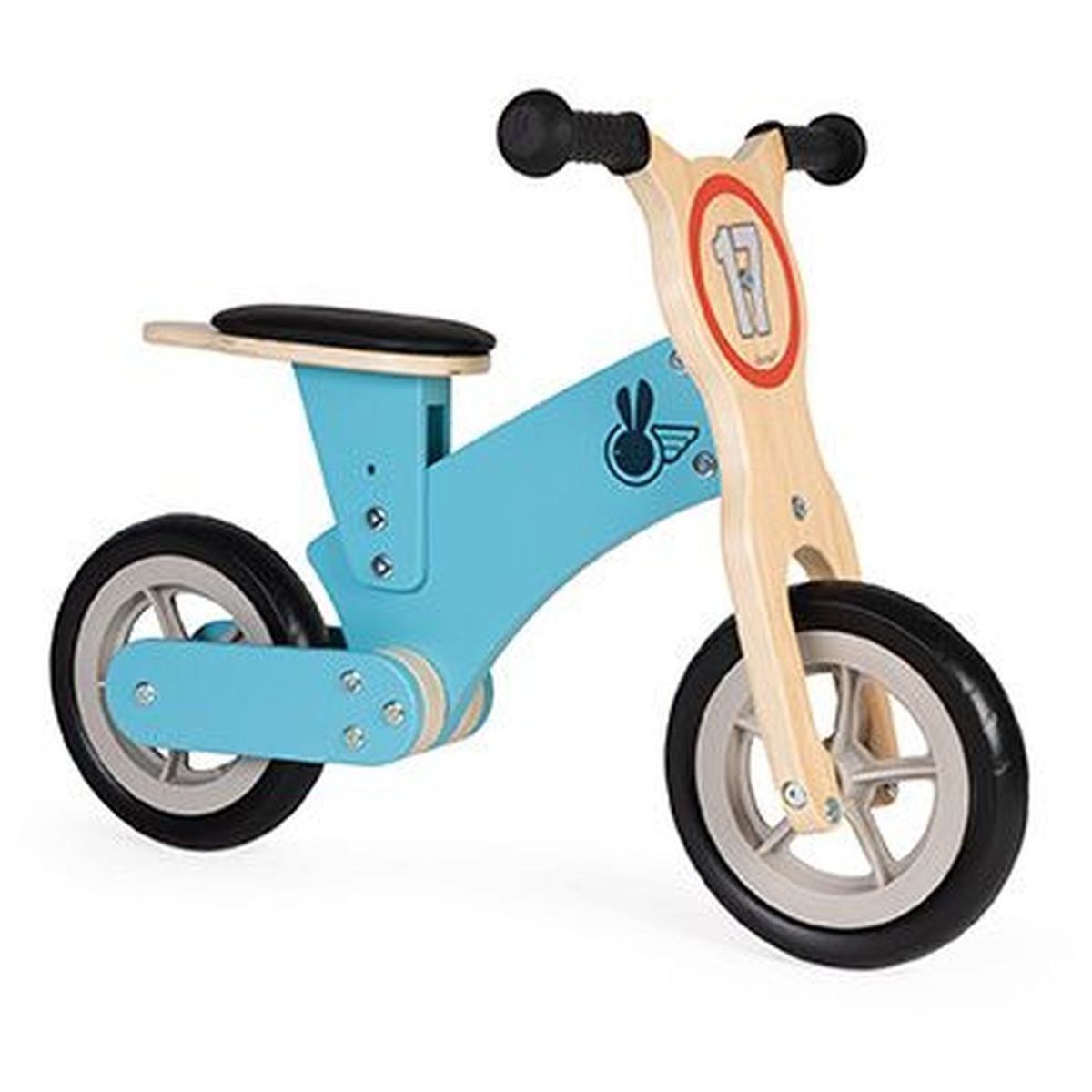 Jurato Janod - Wooden Bikloon Little Racer Balance Bike - Blue