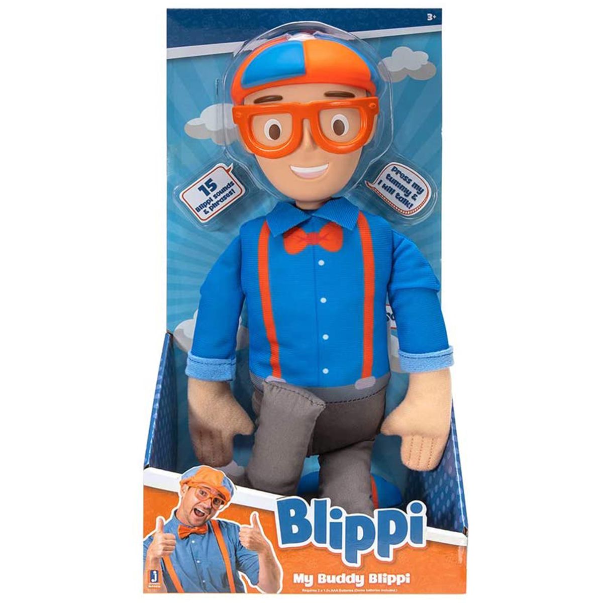 jaswar Blippi Feature Plush My Buddy W/Sfx 16"