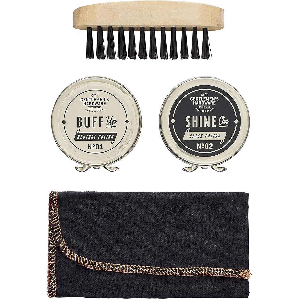 Gentlmens Hardware Travel Shoe Shine Kit