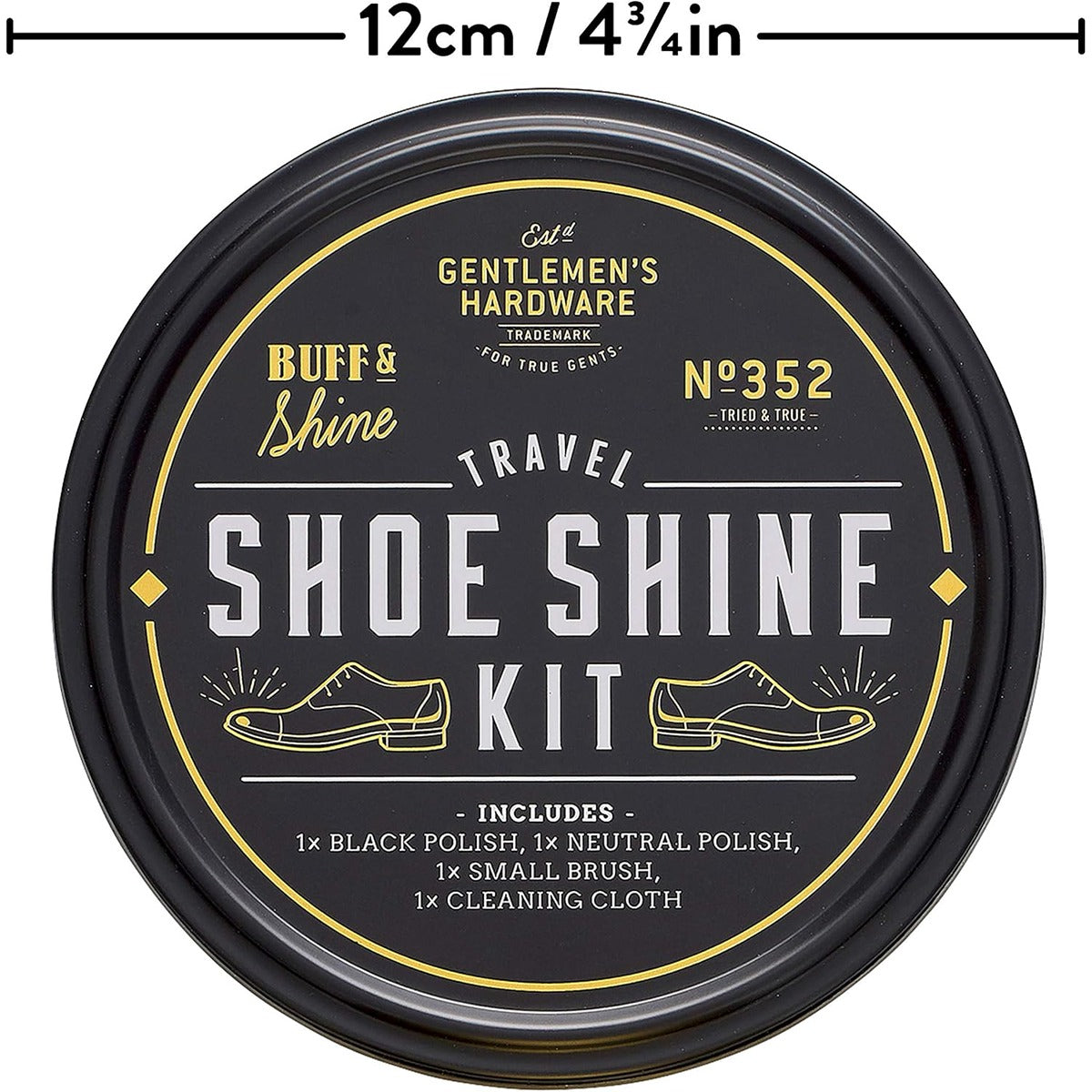 Gentlmens Hardware Travel Shoe Shine Kit