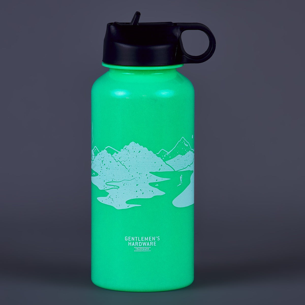 Gentlmens Hardware Glow In The Dark Water Bottle - 1L