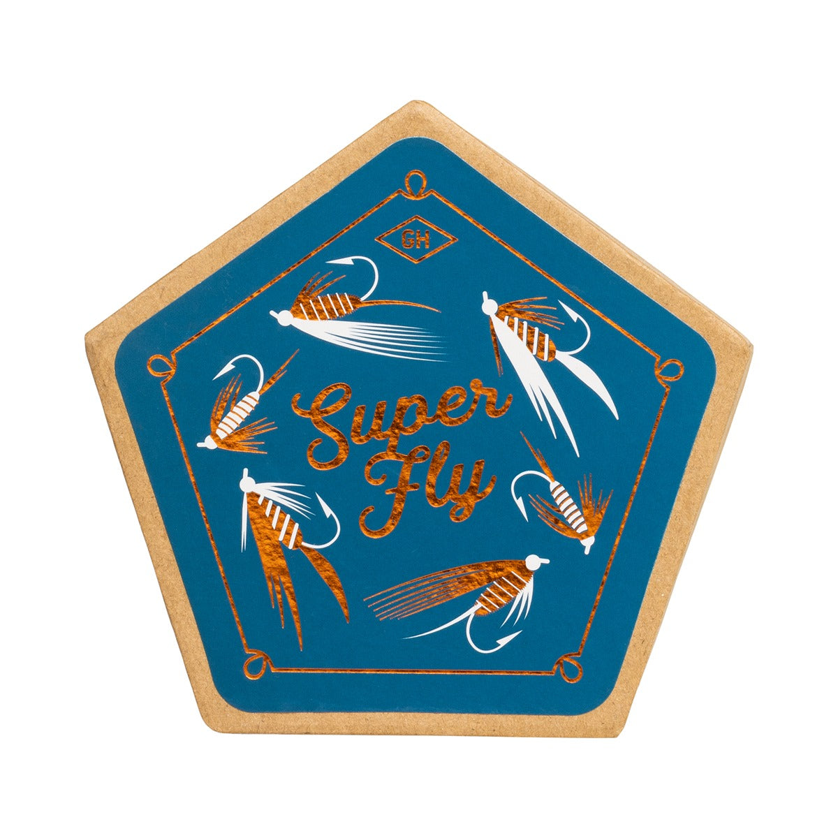 Gentlmens Hardware Ceramic Coaster, set of 4 - Fishing