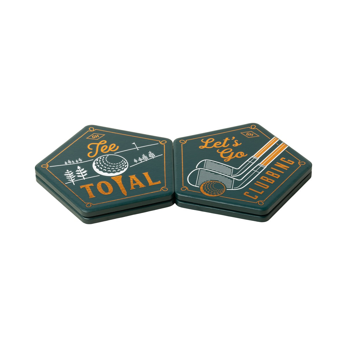 Gentlmens Hardware Ceramic Coaster, set of 4 - Golf