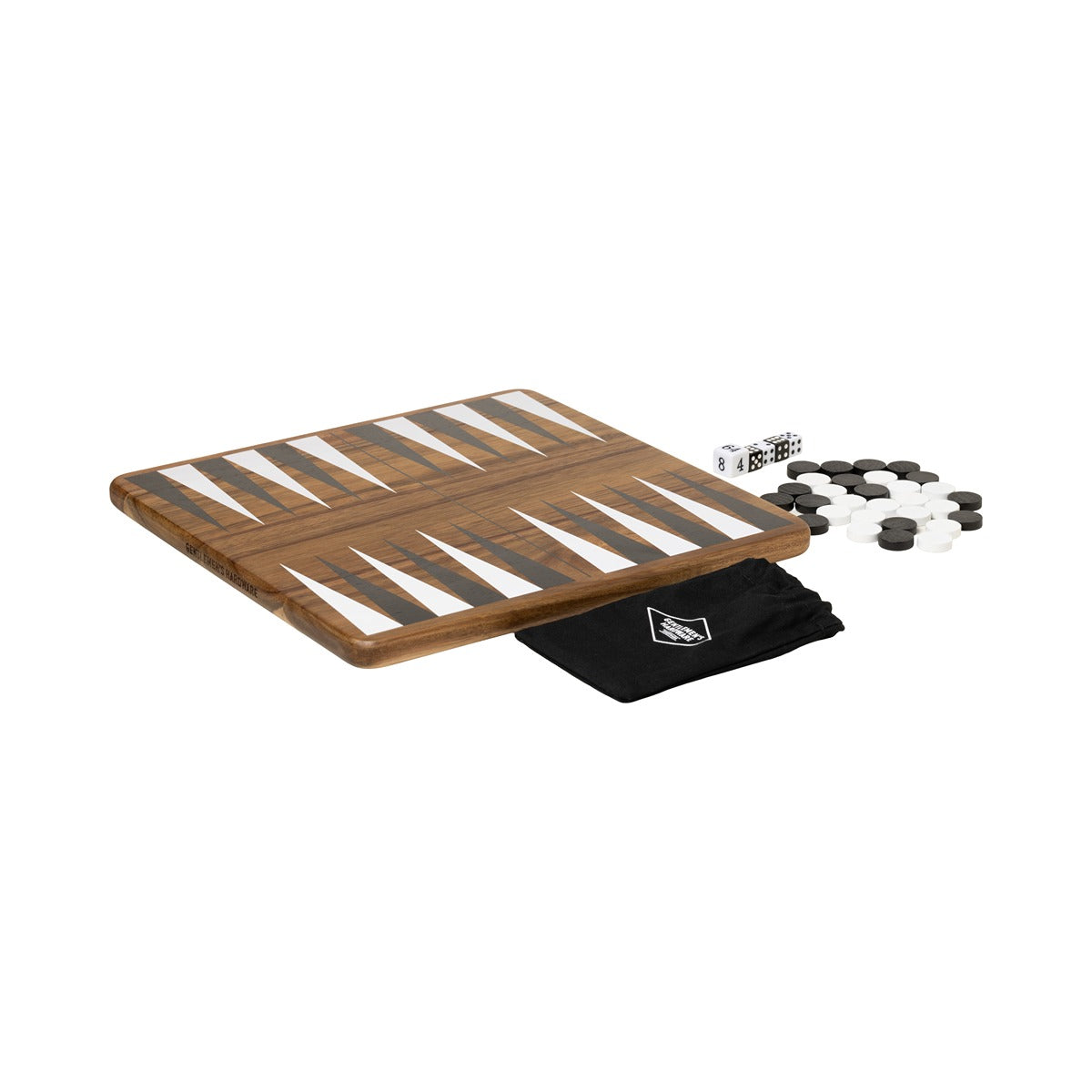 Gentlmens Hardware Acacia Wood Backgammon Set
