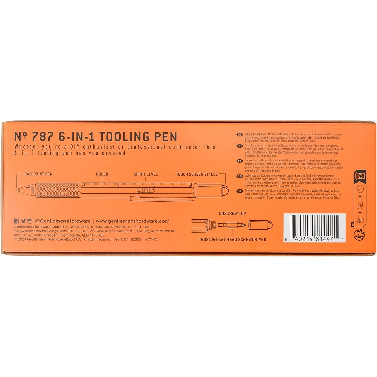 Gentlmens Hardware Tooling Pen