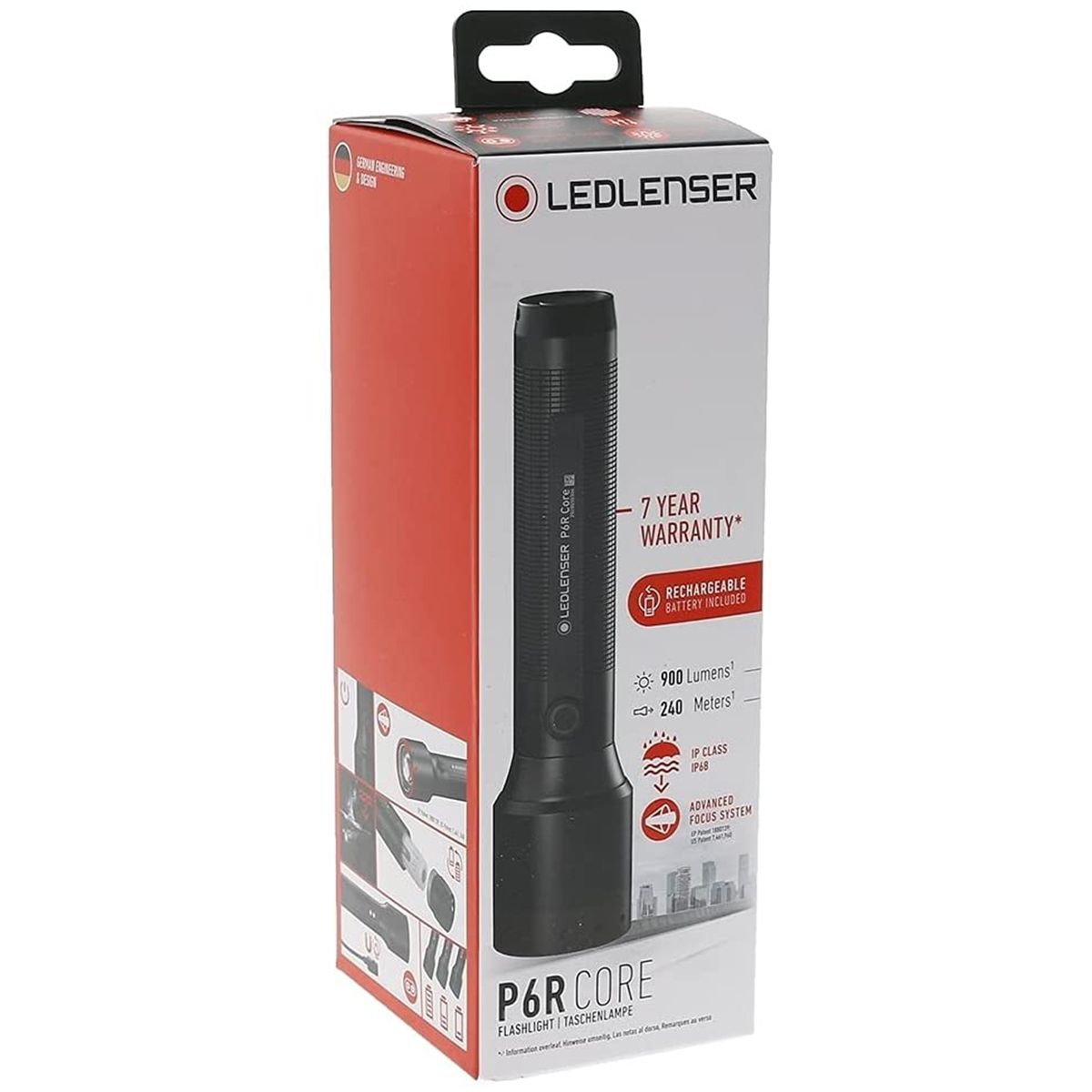 Ledlenser P6R Core Head lam Black, One Size