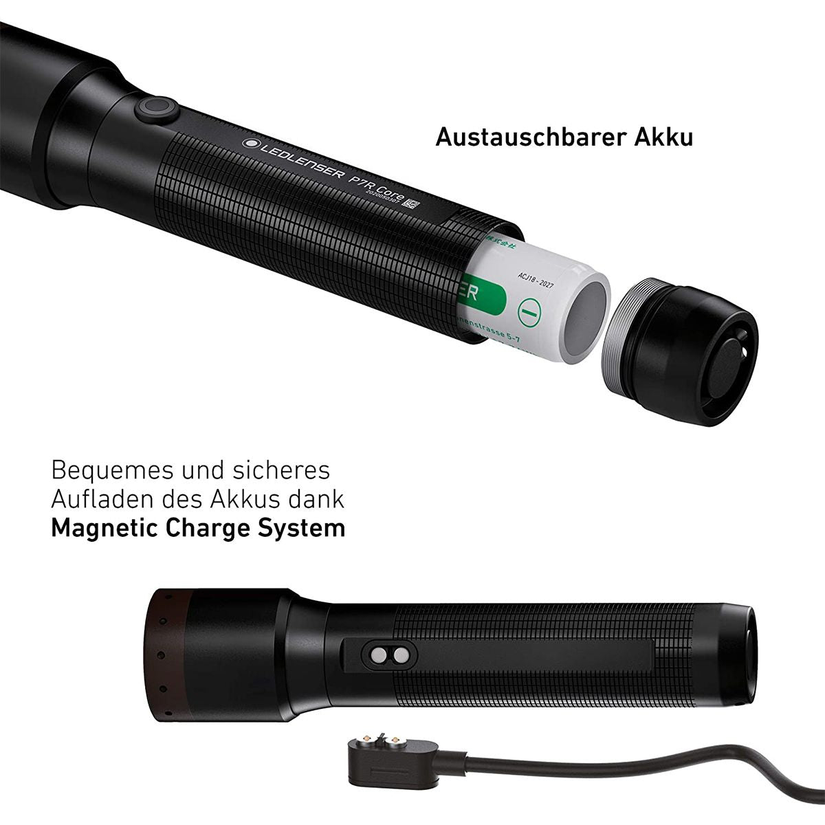 Ledlenser P7R Core Rechargeable Torch Black, One Size