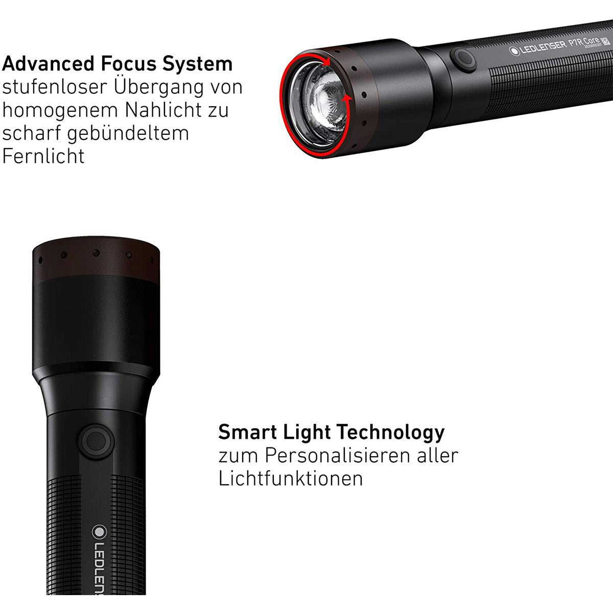 Ledlenser P7R Core Rechargeable Torch Black, One Size