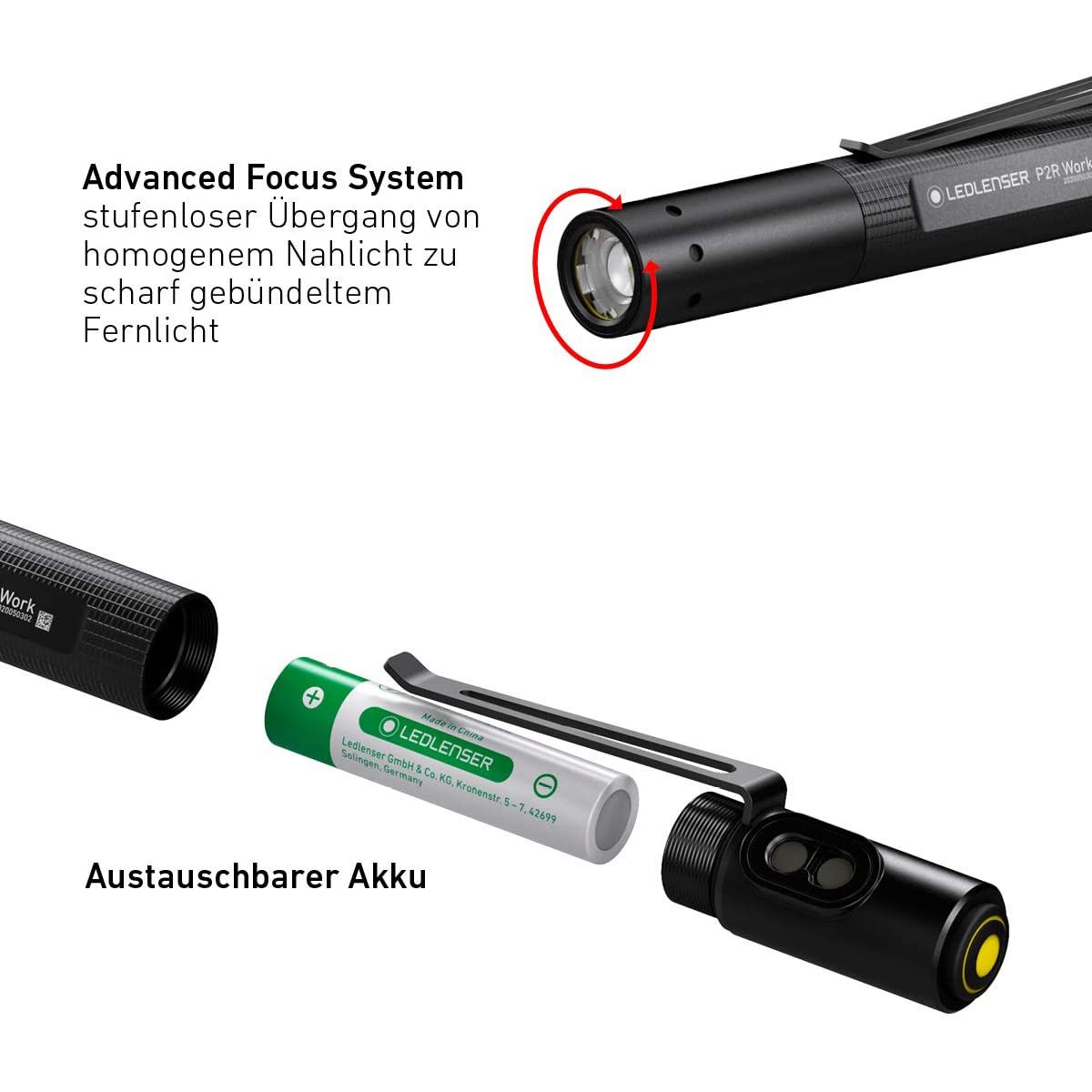 Ledlenser P2R Work Flashlight 100 Lumens