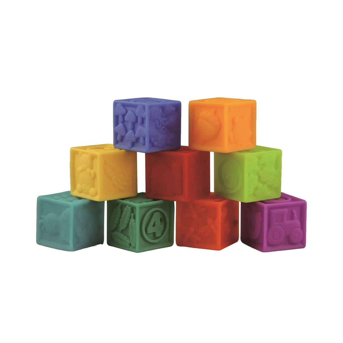 Little Hero Soft Blocks - 9Pcs - Window Box - multi color