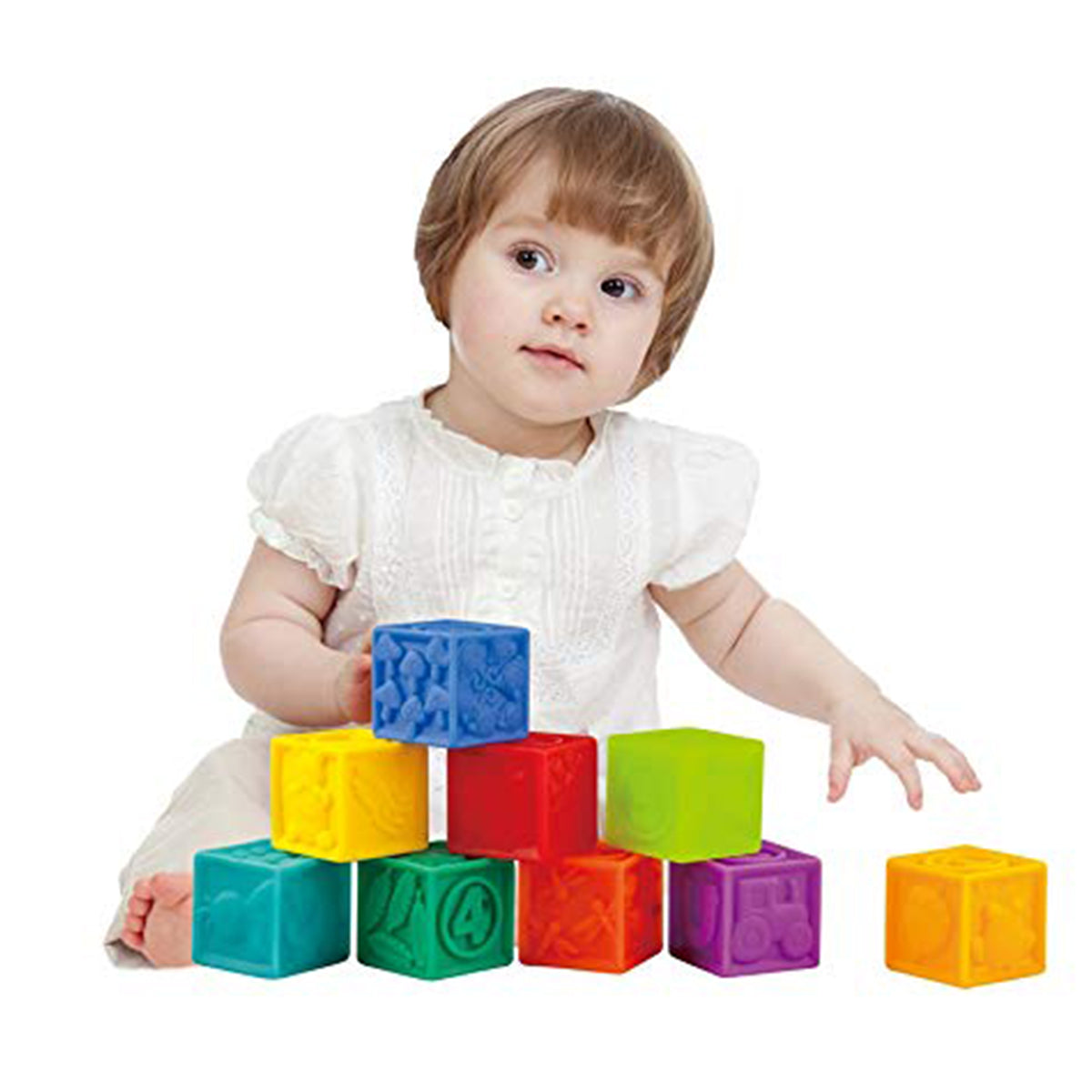 Little Hero Soft Blocks - 9Pcs - Window Box - multi color