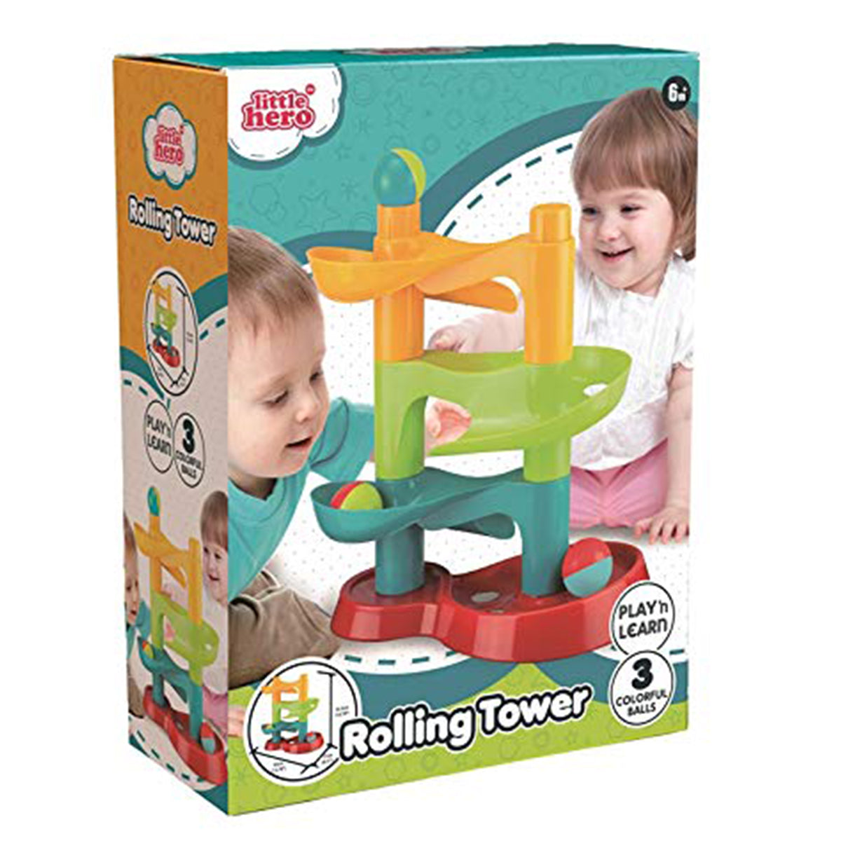 Little Hero Rolling Tower - multi color