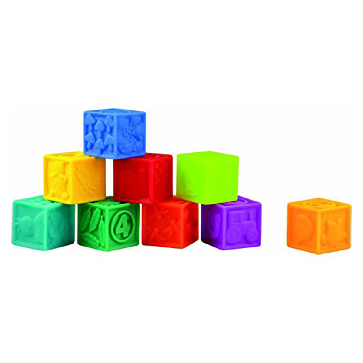 Little Hero Soft Blocks - 9Pcs - multi color
