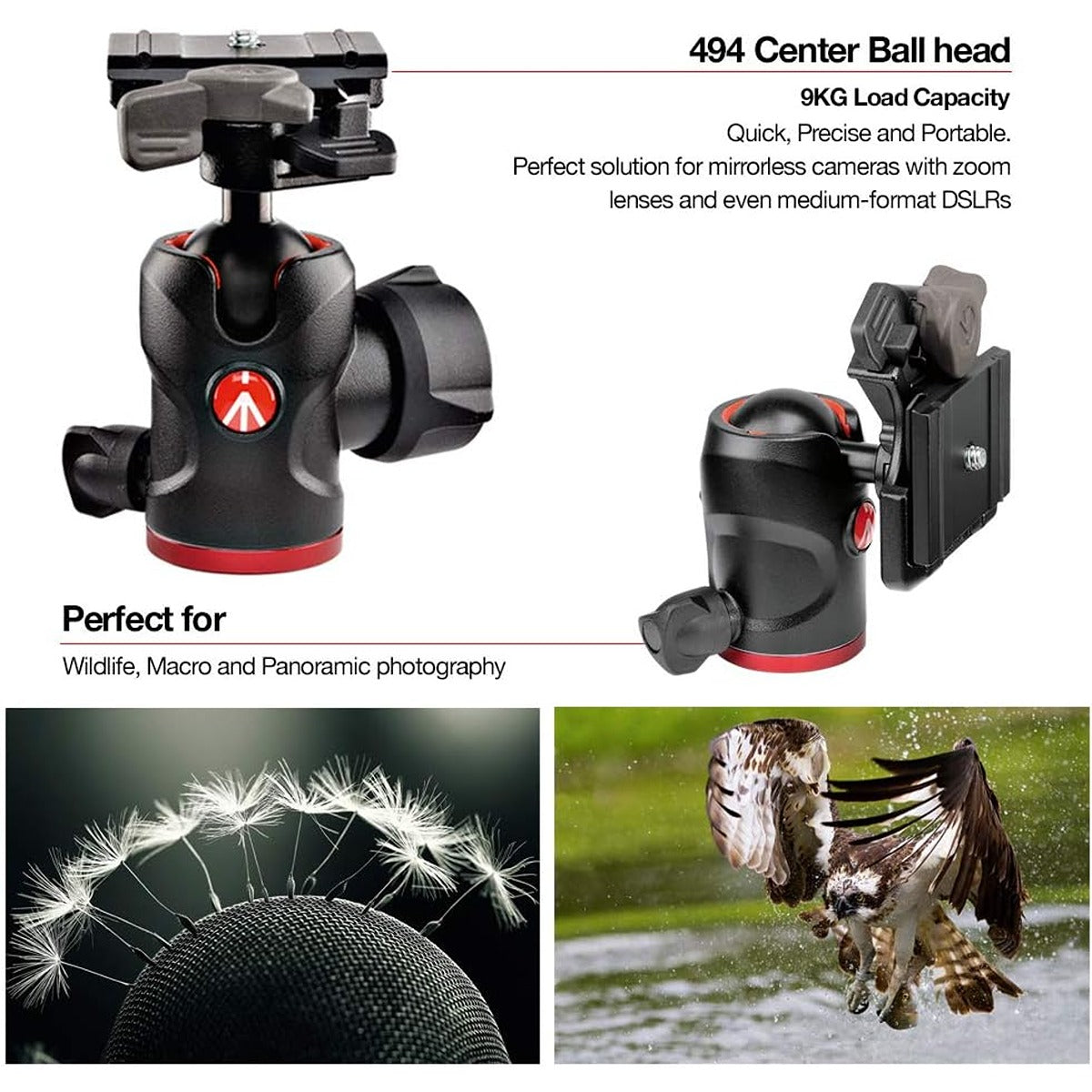 Manfrotto Manfrotto Befree 2N1 Aluminum Tripod with 494 Ball Head (Lever Lock)