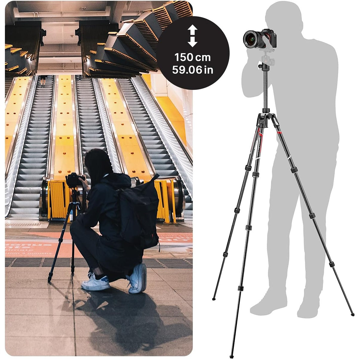 Manfrotto Manfrotto Befree Advanced Carbon Fiber Travel Tripod with 494 Ball Head (Twist Locks, Black)