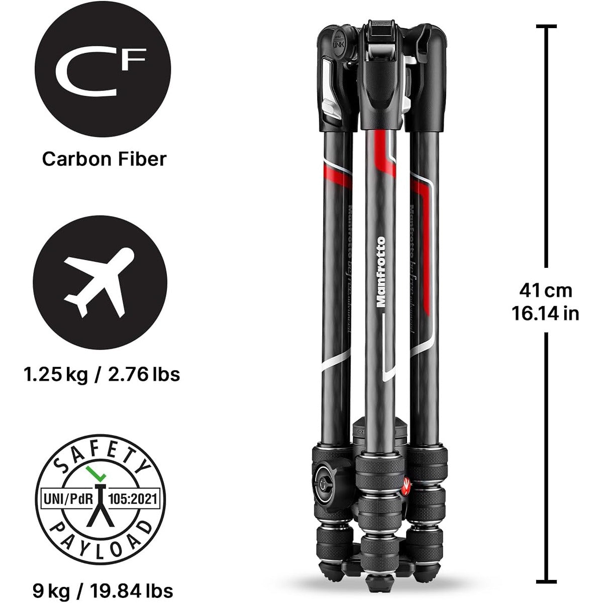 Manfrotto Manfrotto Befree Advanced Carbon Fiber Travel Tripod with 494 Ball Head (Twist Locks, Black)