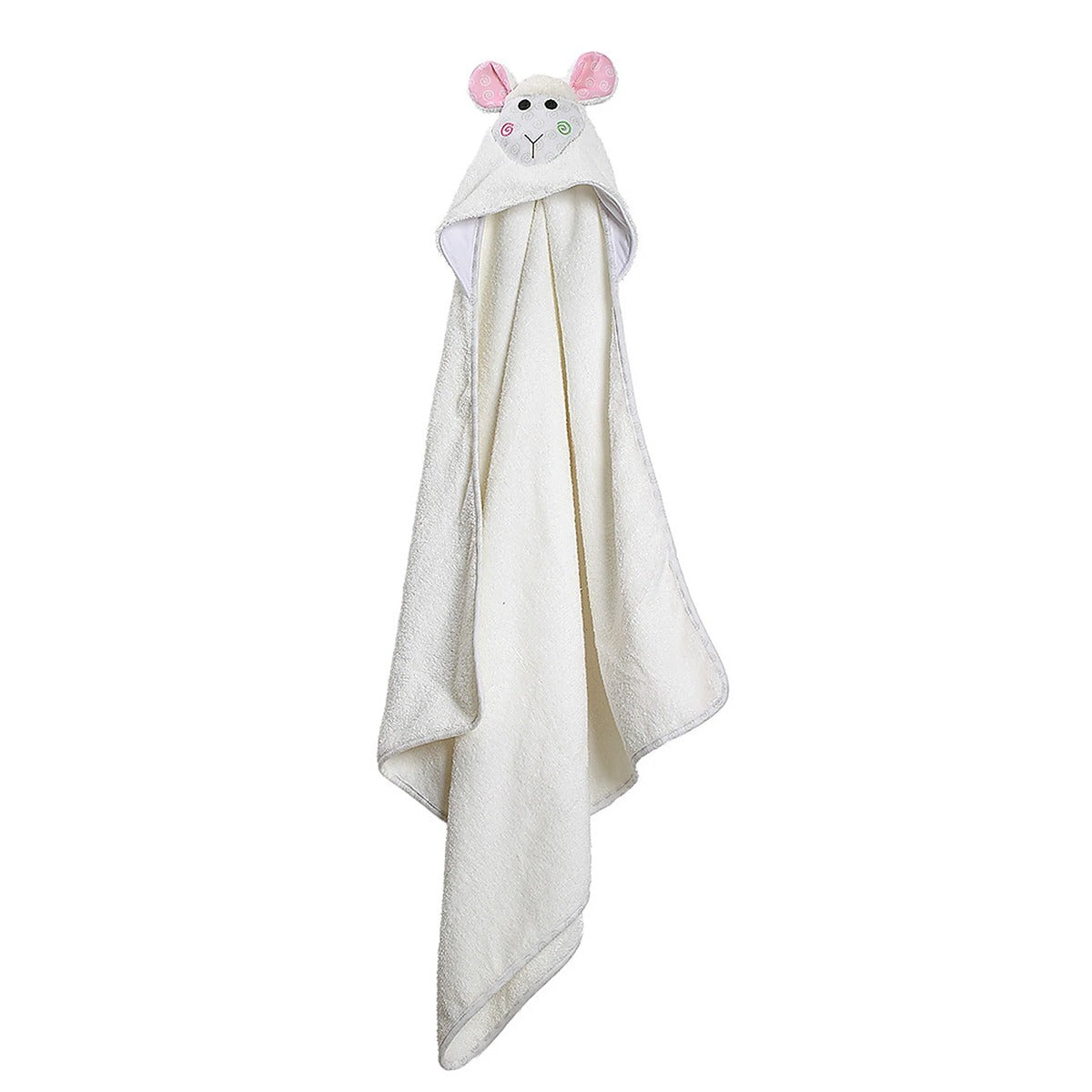 Zoocchini Baby Hooded Towel - Lola the Lamb