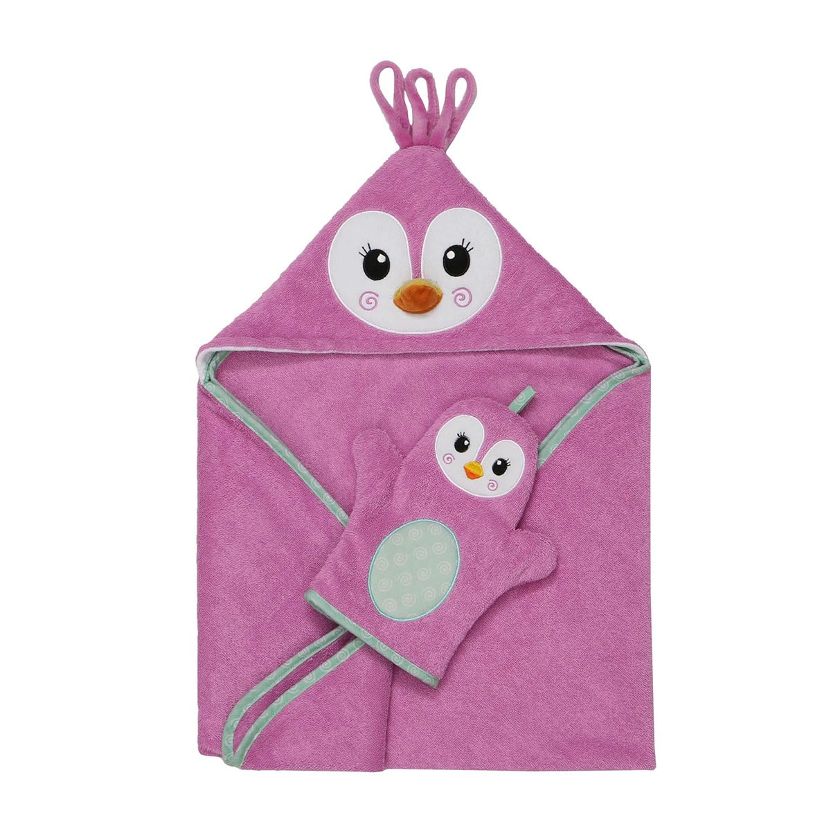 Zoocchini Baby Hooded Towel - Penny the Penguin