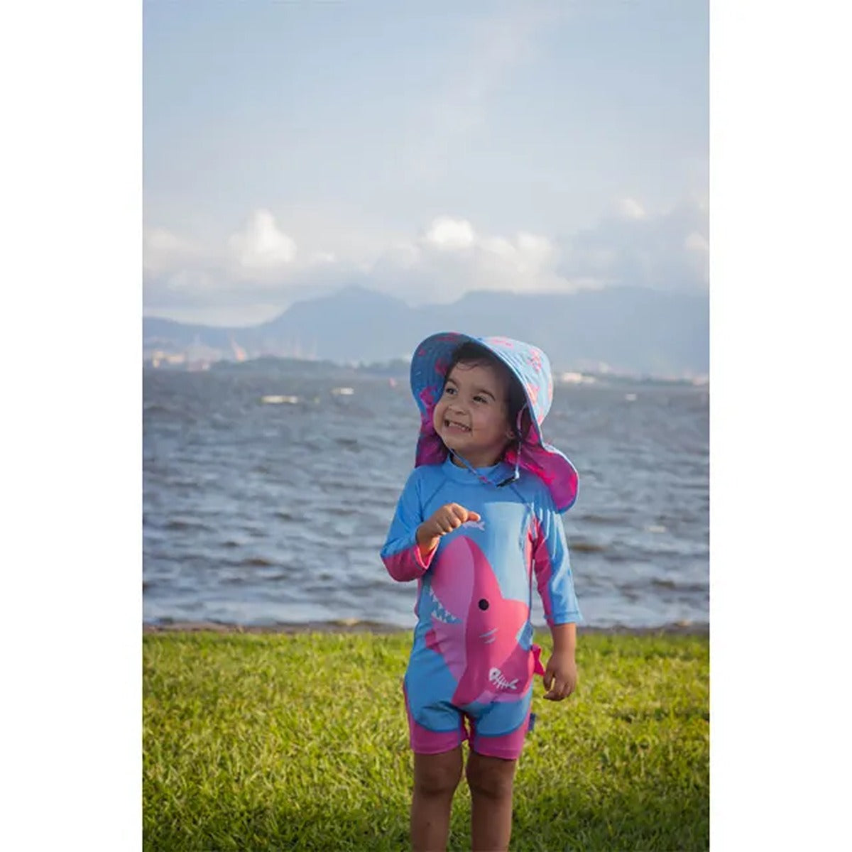 Zoocchini One Piece Surf Suit - Pink Shark - 12-24M