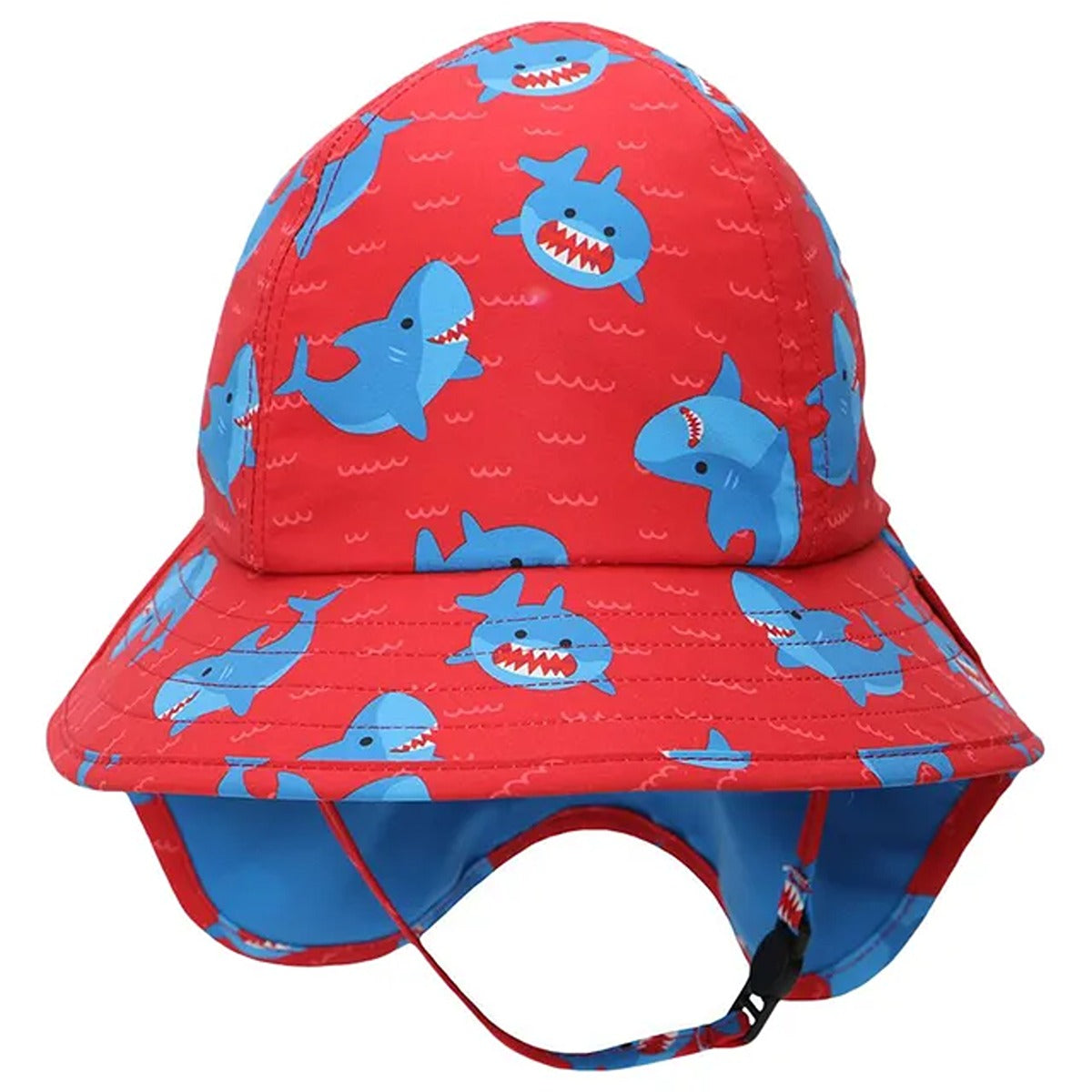 Zoocchini UPF50+ Cape Sunhat - Blue Shark - 2-4Y