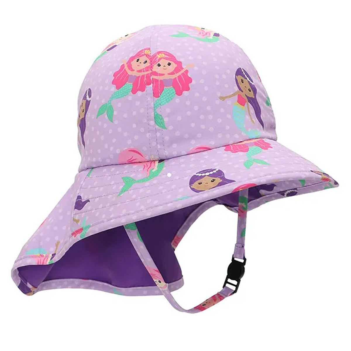 Zoocchini UPF50+ Cape Sunhat - Mermaid - 2-4Y