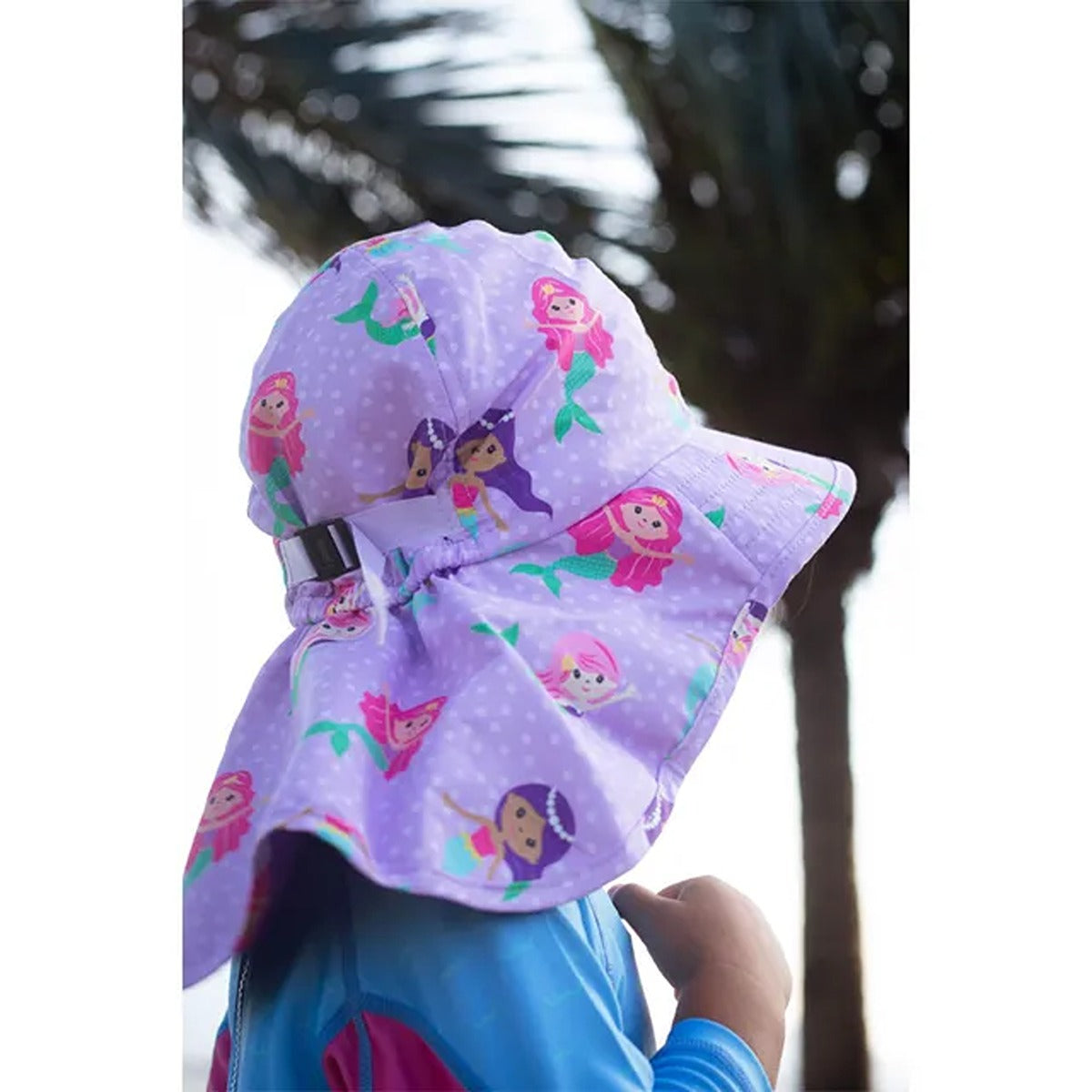 Zoocchini UPF50+ Cape Sunhat - Mermaid - 2-4Y