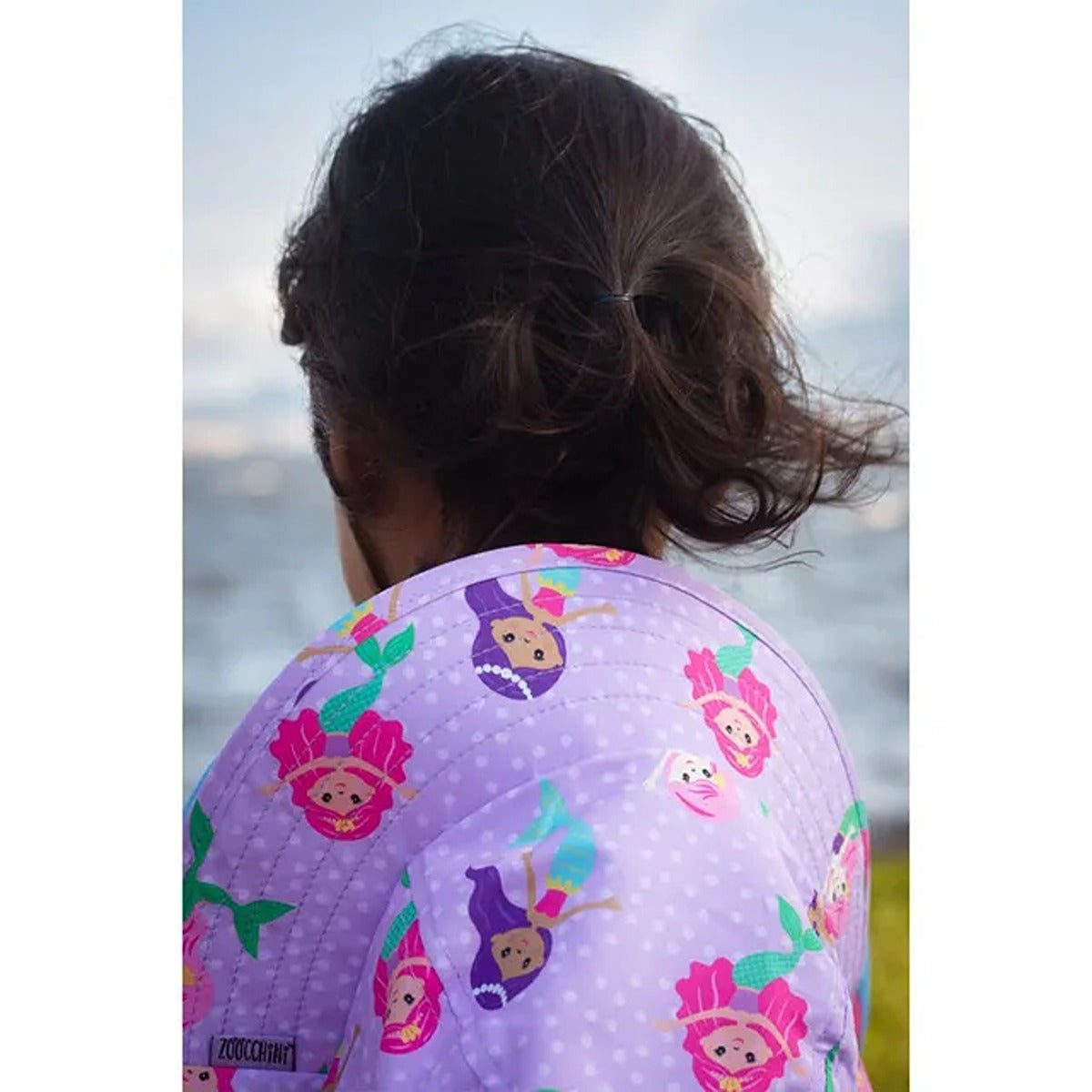 Zoocchini UPF50+ Cape Sunhat - Mermaid - 2-4Y