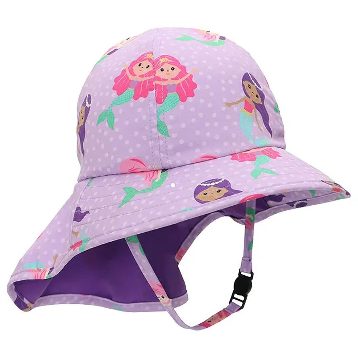 Zoocchini UPF50+ Cape Sunhat - Mermaid - 6-24M
