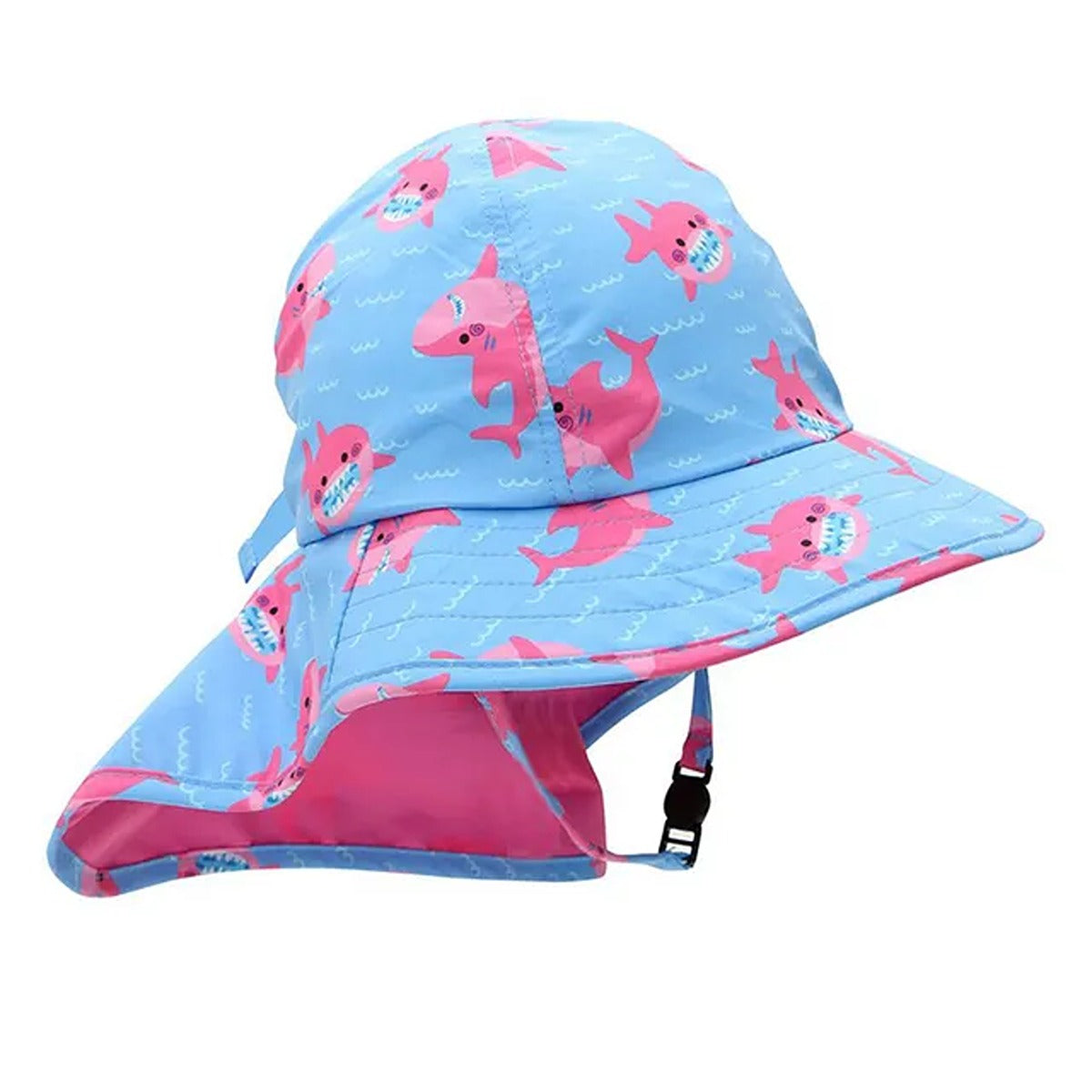 Zoocchini UPF50+ Cape Sunhat - Sophie the Shark - 6-24M