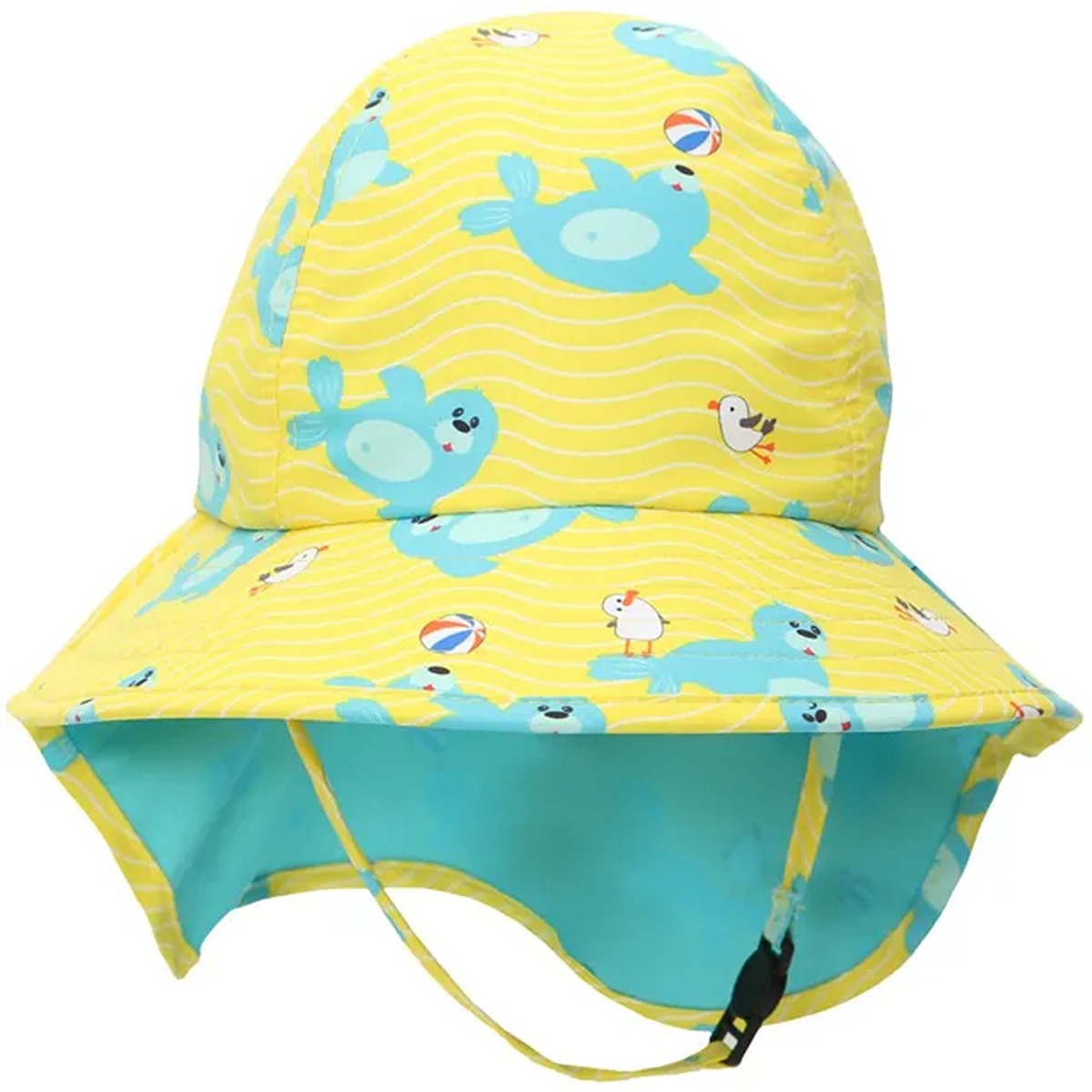 Zoocchini UPF50+ Cape Sunhat - Seal - 6-24M