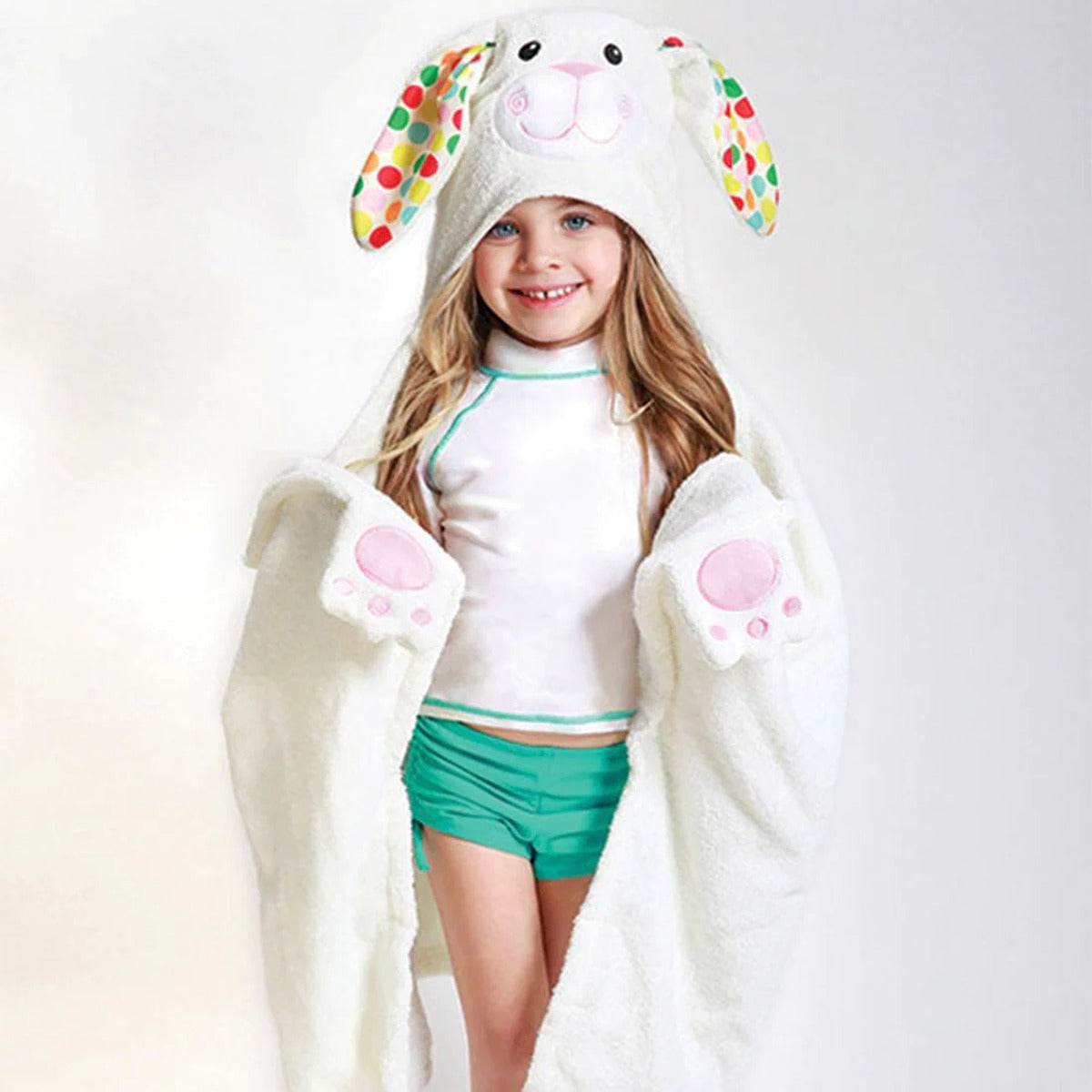 Zoocchini Hooded Towel - Bella the Bunny