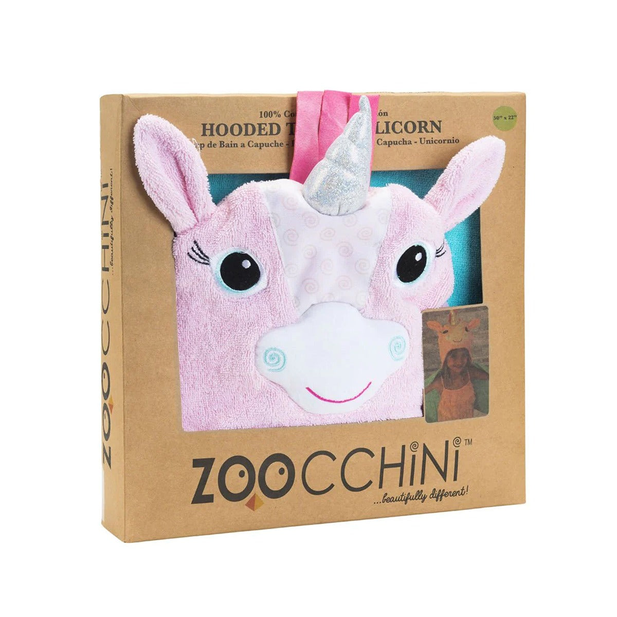 Zoocchini Hooded Towel - Allie the Alicorn