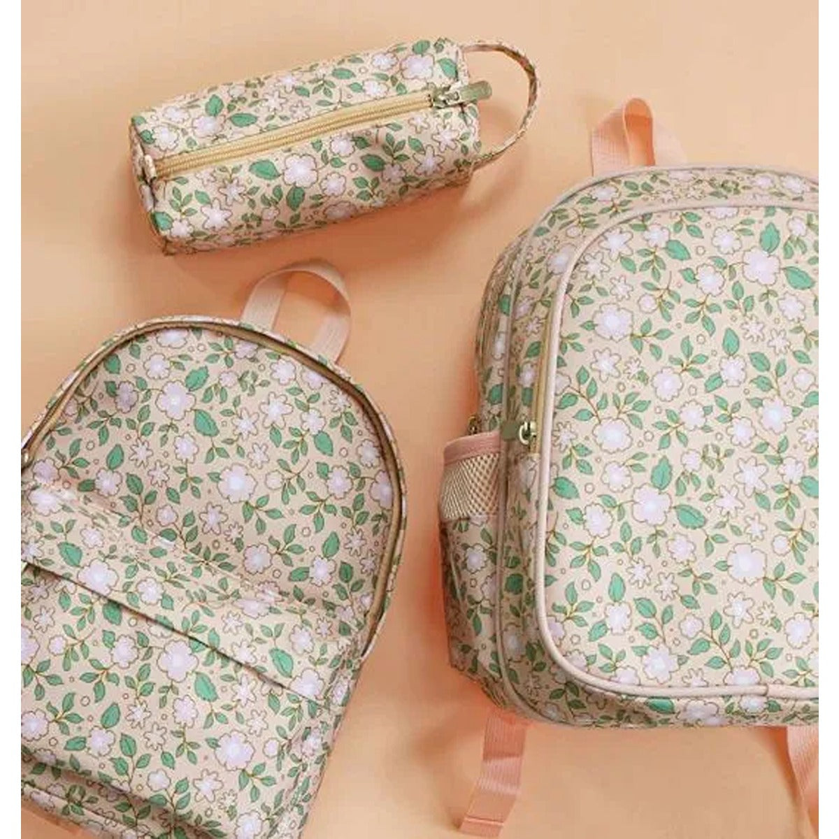 A Little Lovely Company Little Backpack Blossoms Pink