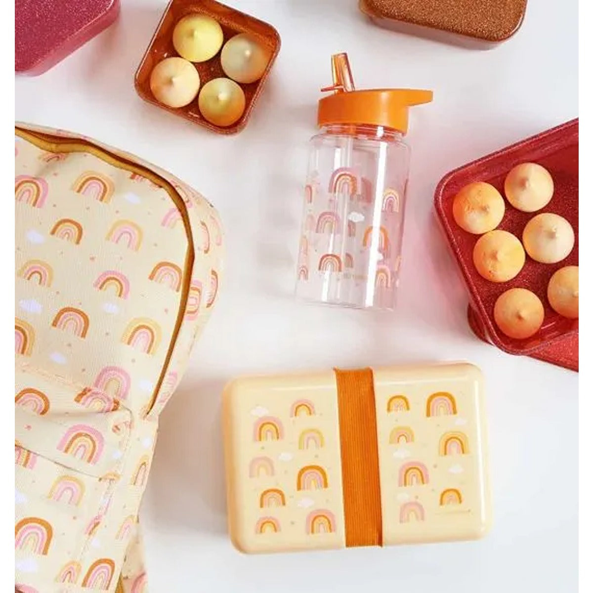 A Little Lovely Company Little Backpack - Rainbows