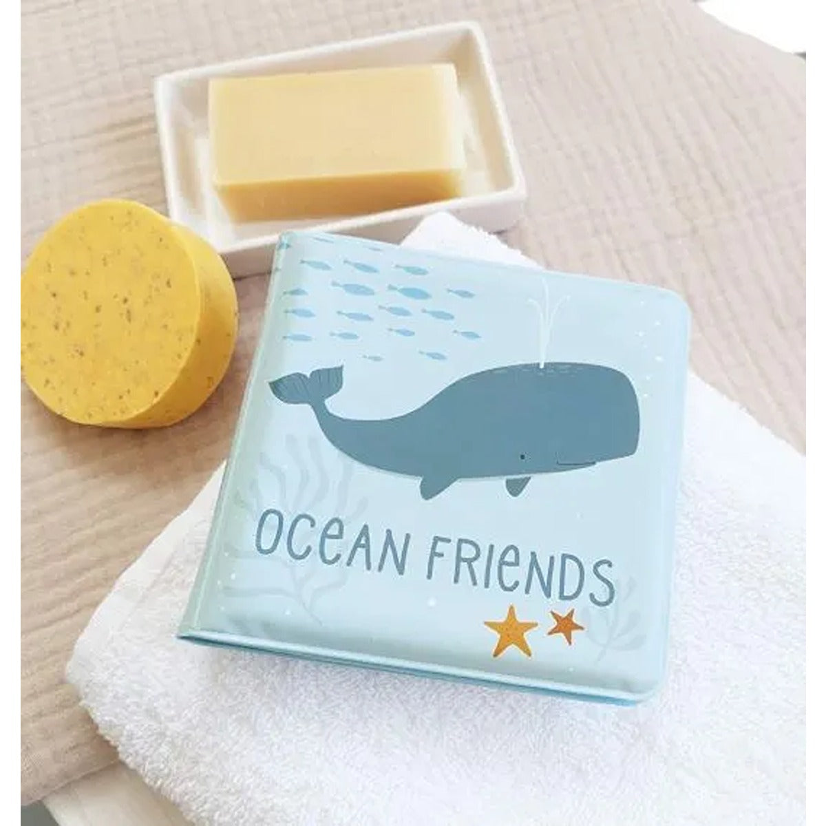 A Little Lovely Company Bath book: Ocean (friends)