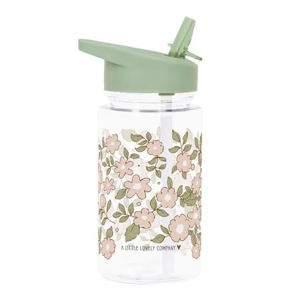 A Little Lovely Company Drink Bottle - Blossoms - Sage